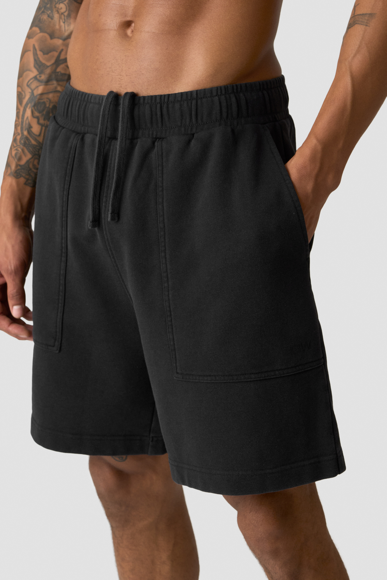 Stonewashed Sweatshorts Black - image 2