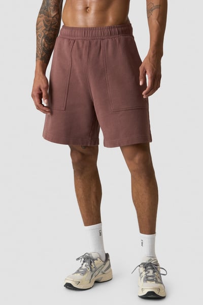 
                    Stonewashed Sweatshorts Auburn Brown
                    
                  