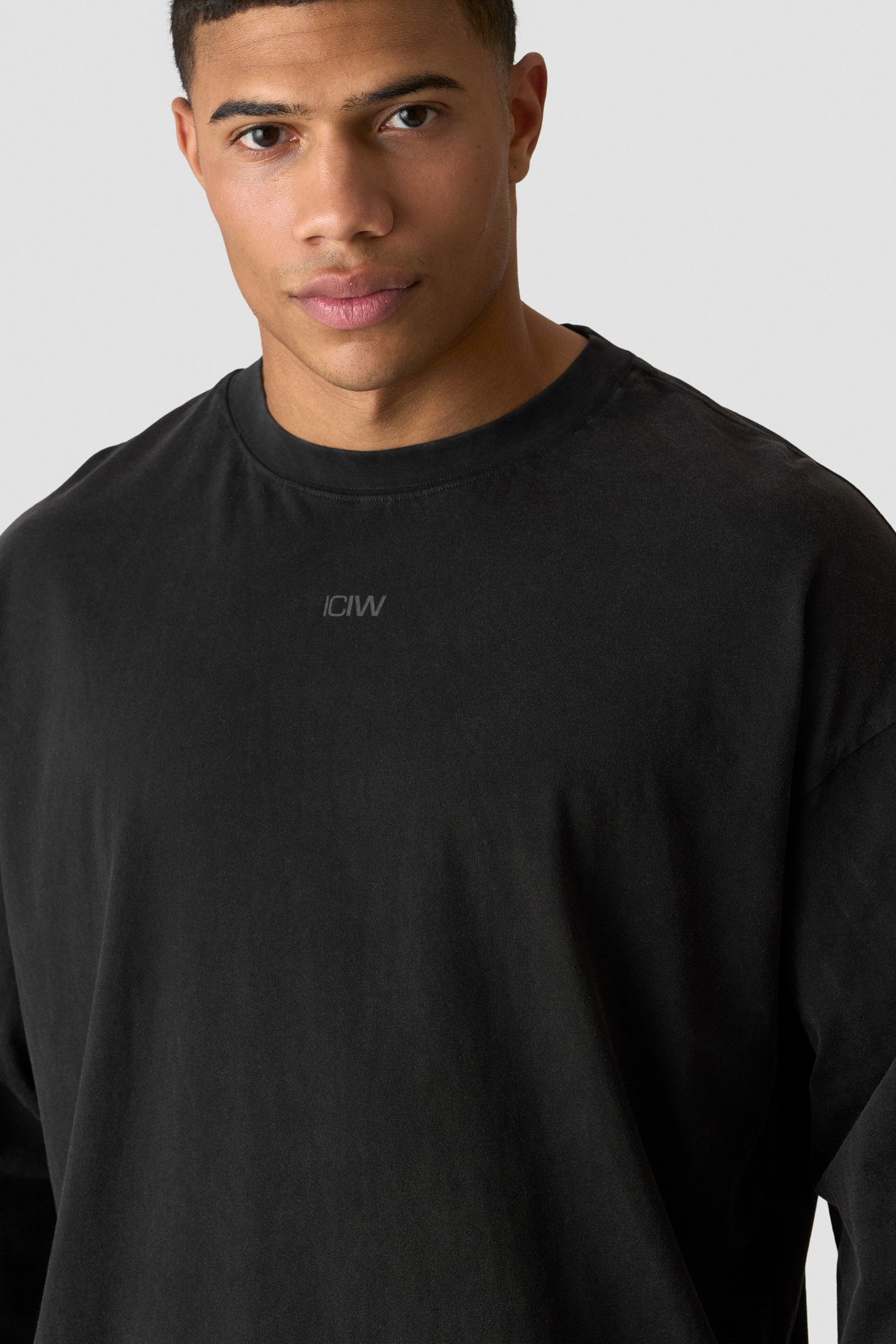 Stonewashed Long Sleeve T-shirt Print Black - bild 2