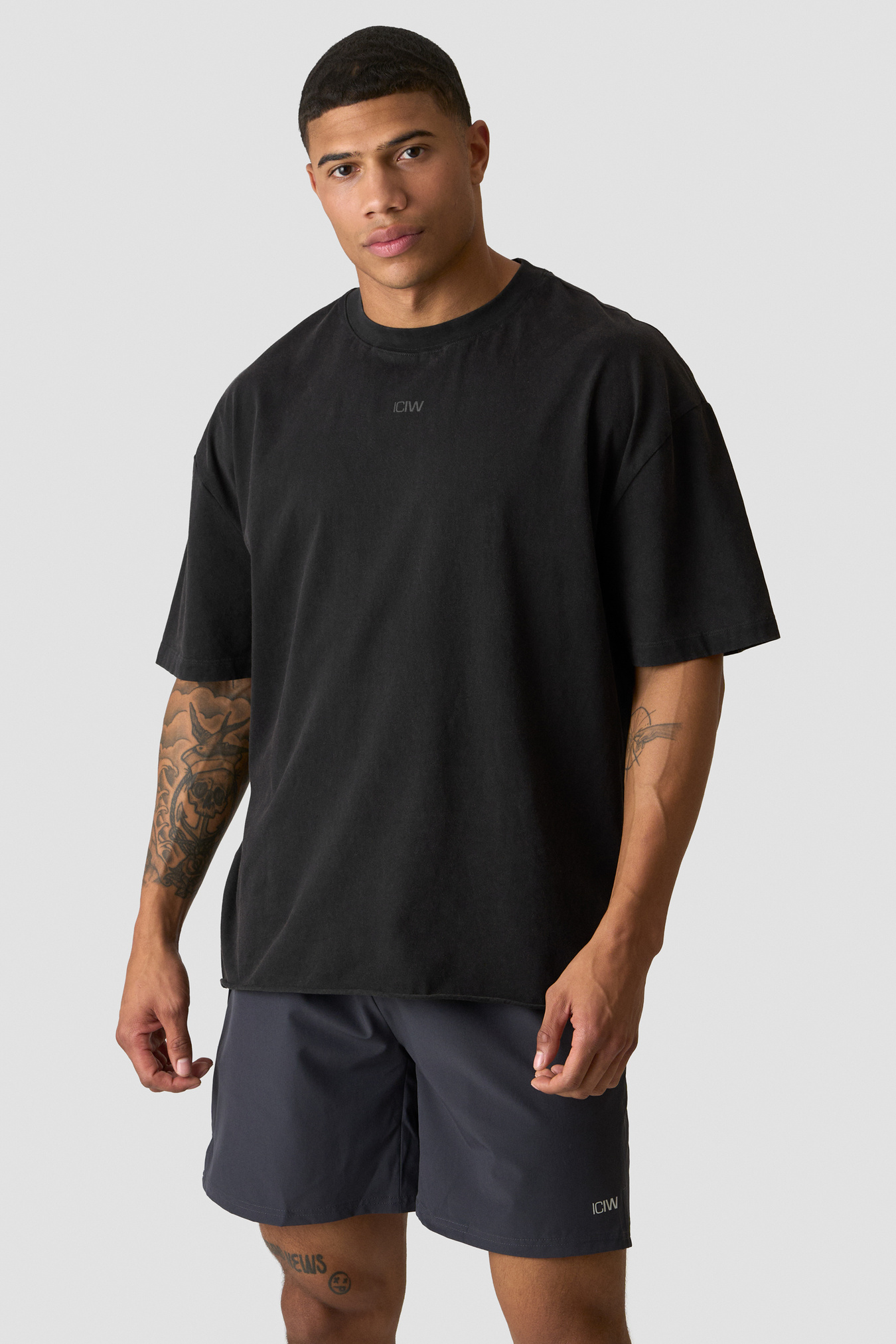 Stonewashed T-Shirt Print Stone Wash Black - bild 2