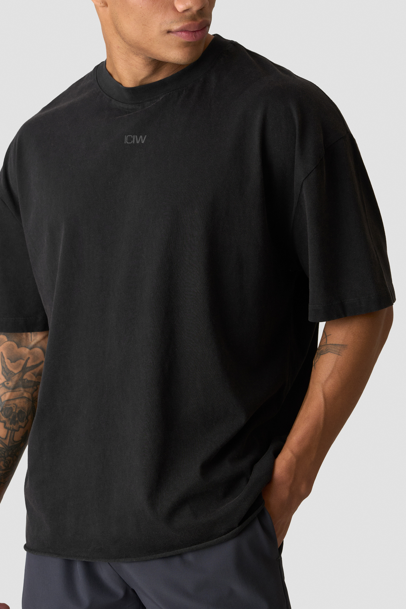 Stonewashed T-Shirt Print Stone Wash Black - bild 1