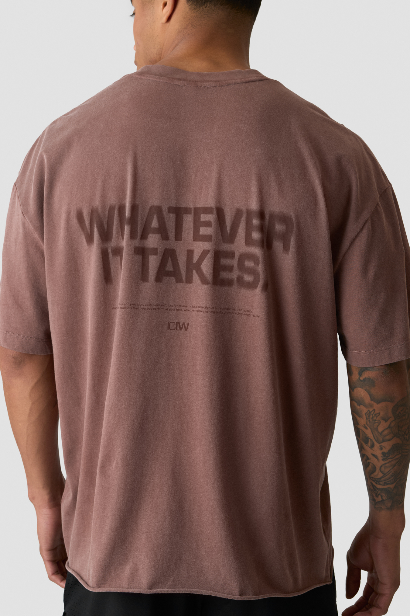 Stonewashed T-Shirt Print Auburn Brown - bild 2