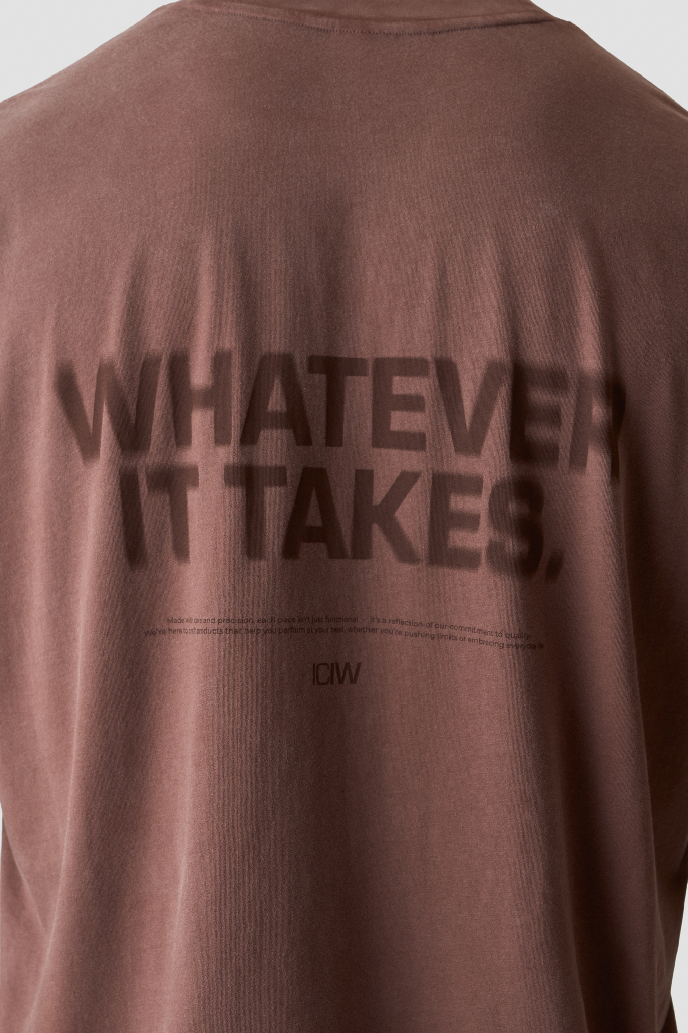 Stonewashed T-Shirt Print Auburn Brown - bild 4