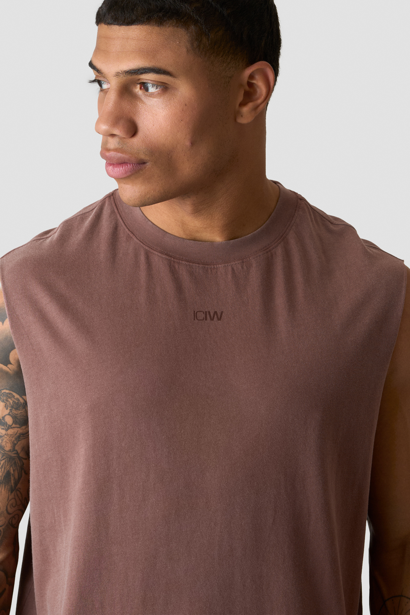 Stonewashed Tank Print Auburn Brown - bild 2