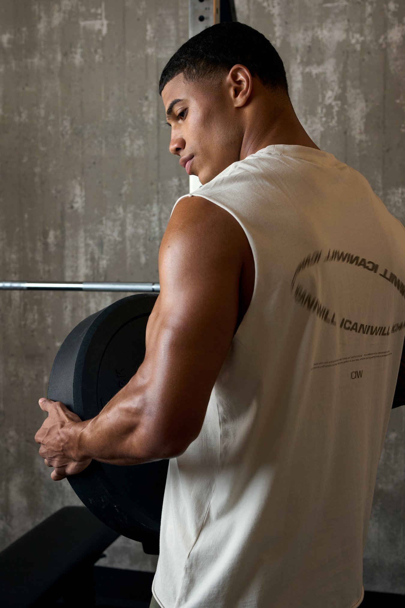 Stonewashed Tank Print Light Beige - bild 0