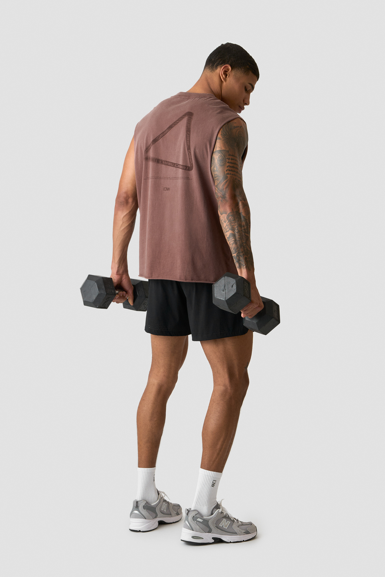 Stonewashed Tank Print Auburn Brown - bild 4