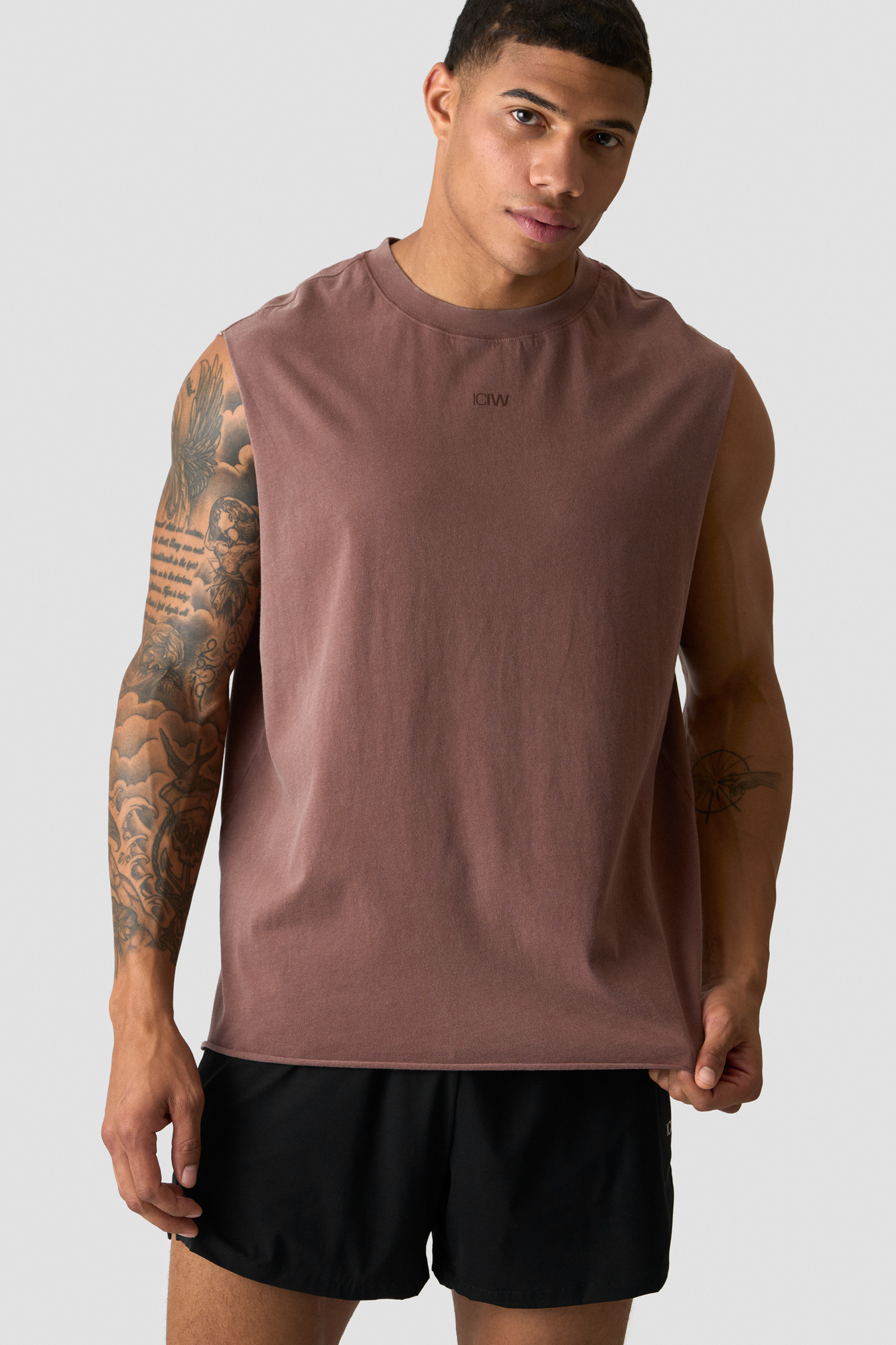 Stonewashed Tank Print Auburn Brown - bild 1