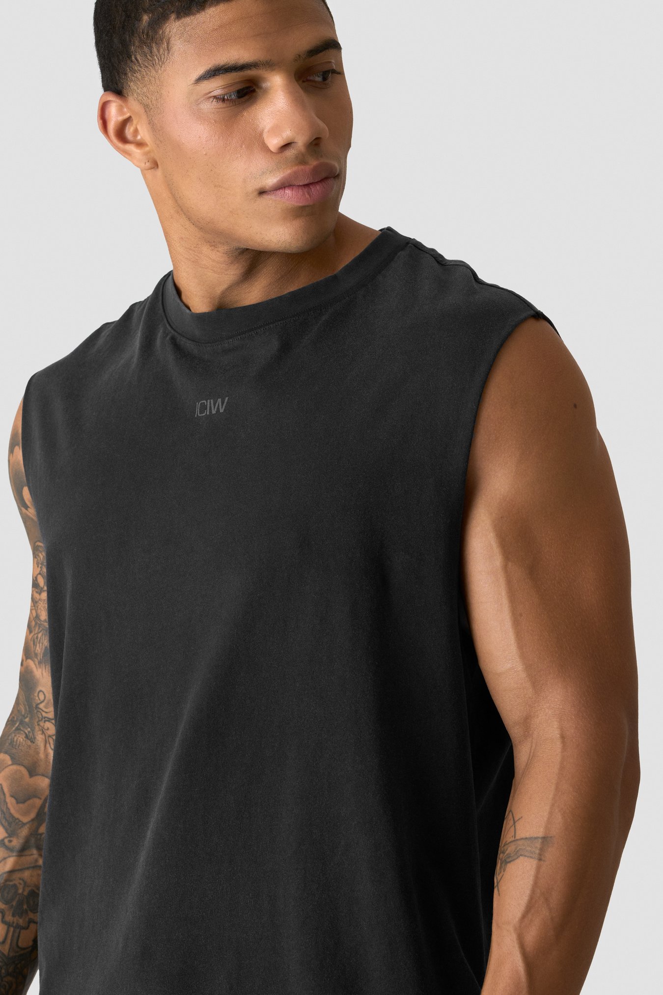 Stonewashed Tank Print Black - bild 1