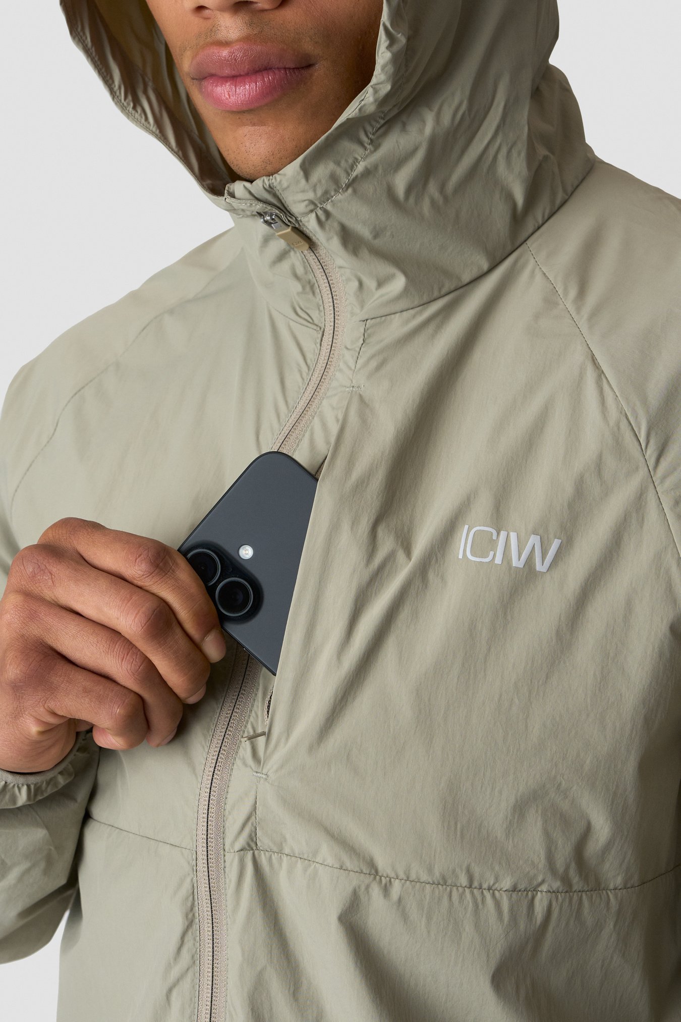 Essential Wind Jacket Light Khaki Green - image 5
