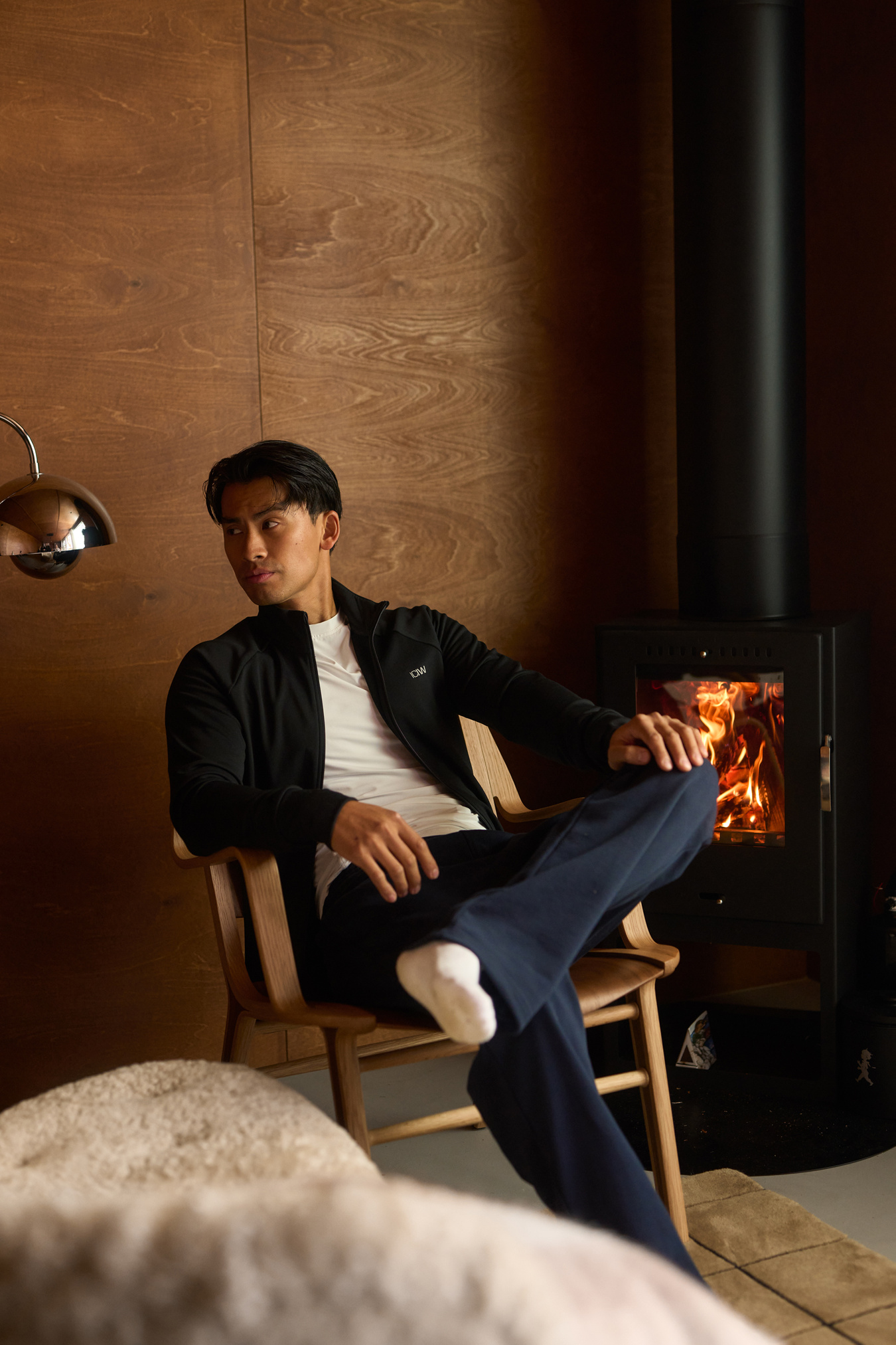 1/4 Zip Thermal Seamless Long Sleeve Black - image 5