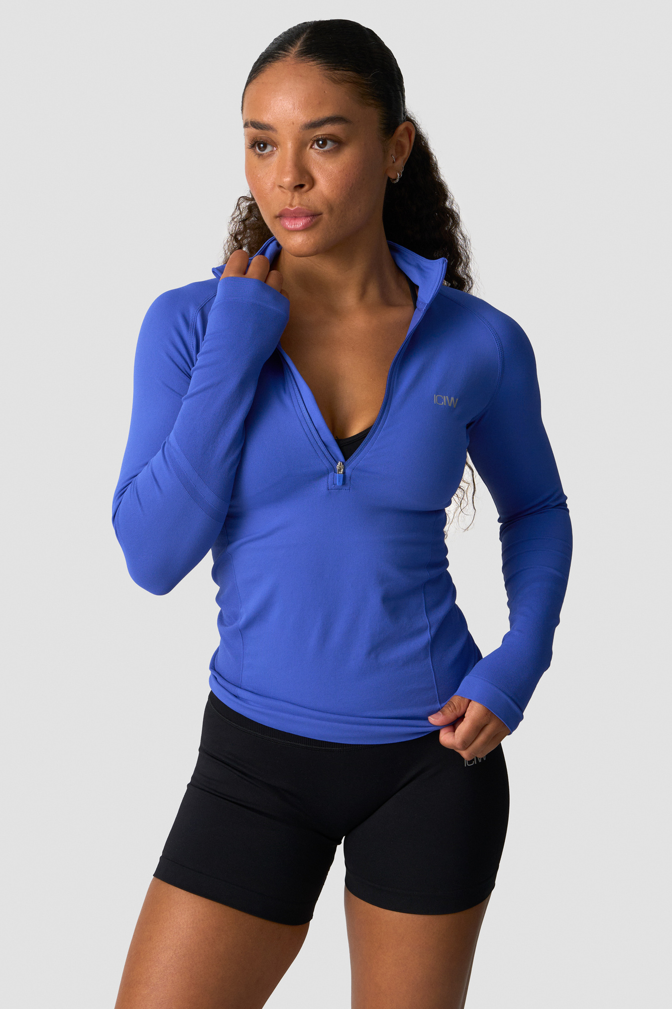 Define seamless 1/2 zip Virtual Blue - Bild 0