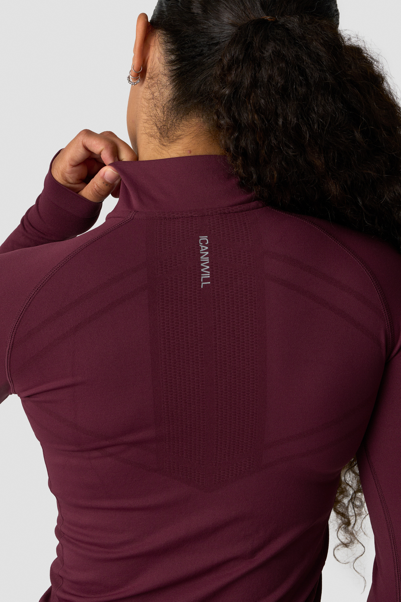 Define seamless 1/2 zip Dark mahogany - Bild 4