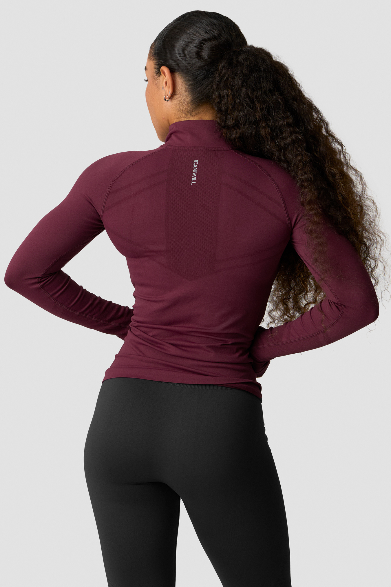 Define seamless 1/2 zip Dark mahogany - Bild 2