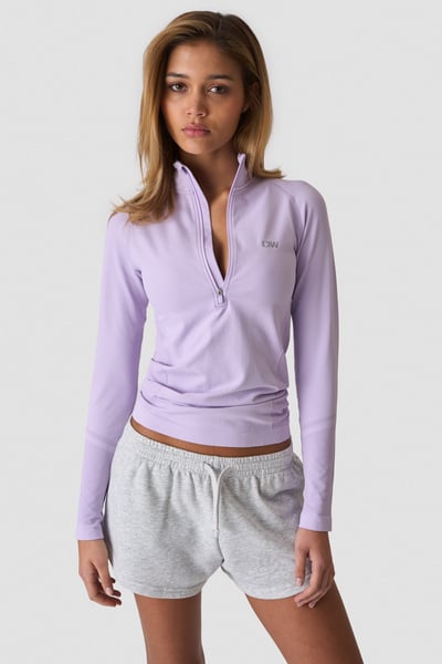 Define Seamless 1/2 Zip Pastel Lilac - Pourpre