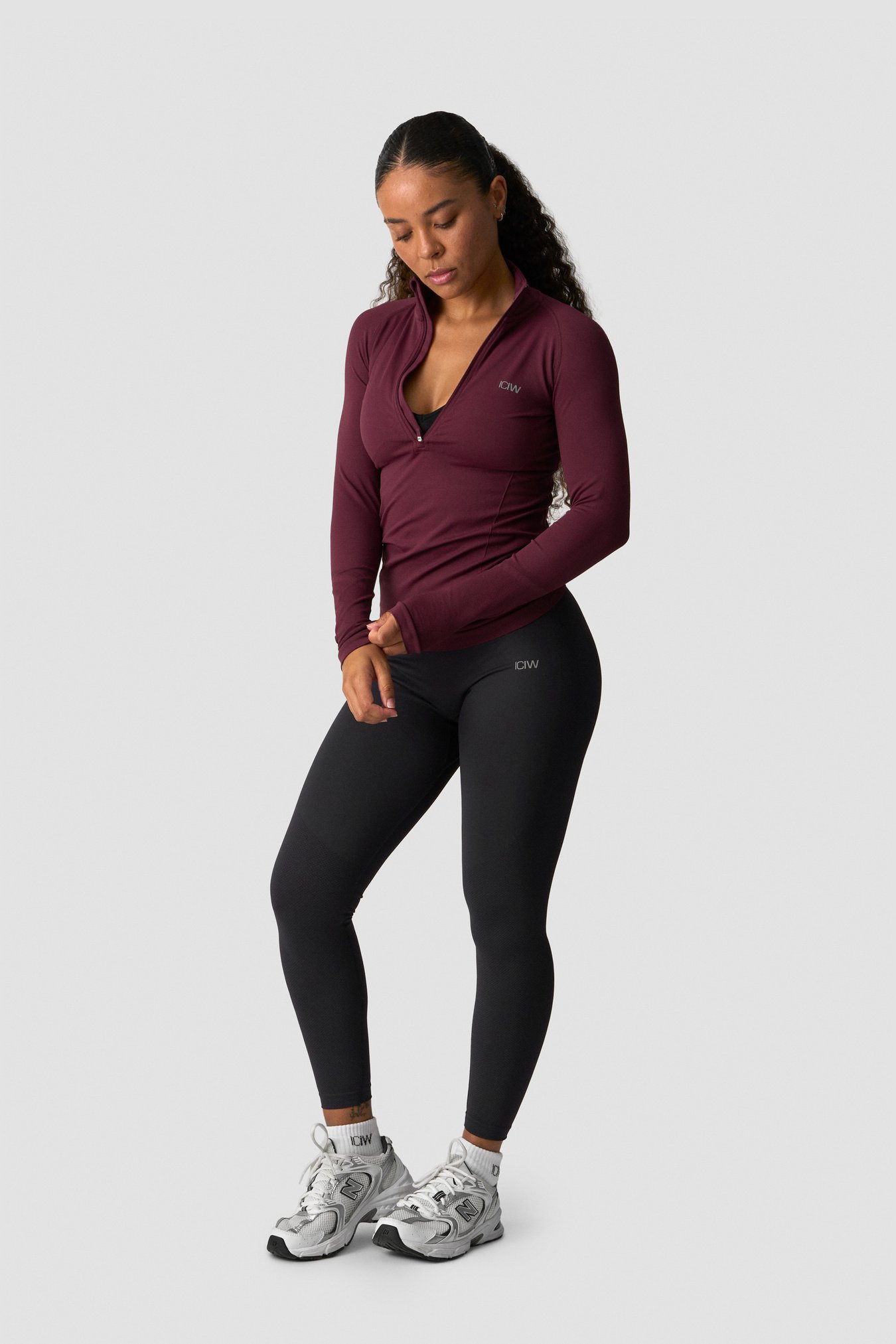 Define seamless 1/2 zip Dark mahogany - Bild 5