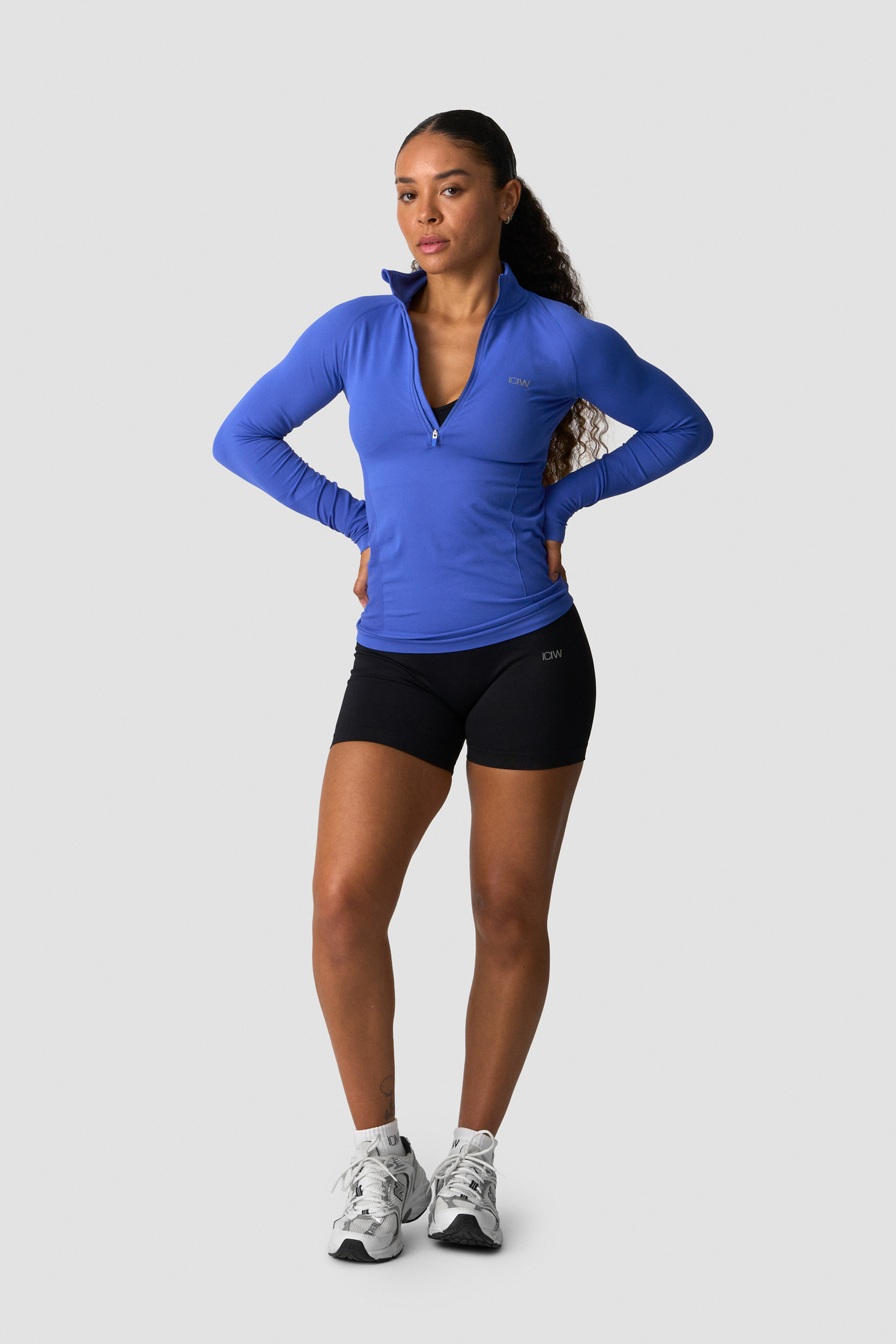 Define seamless 1/2 zip Virtual Blue - Bild 4