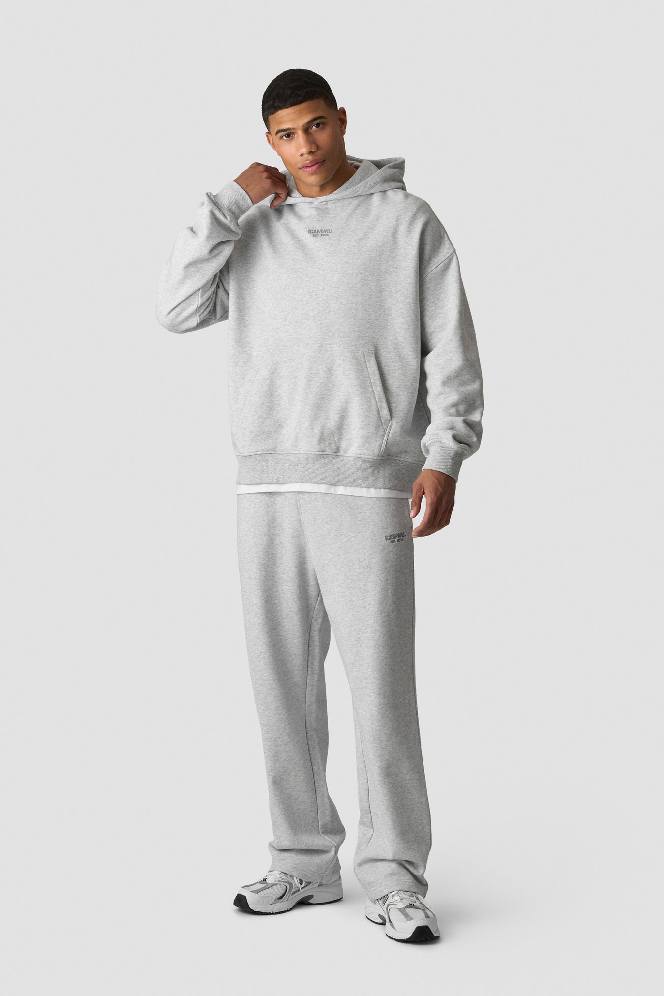 Essence Hoodie Light Grey Melange - image 5