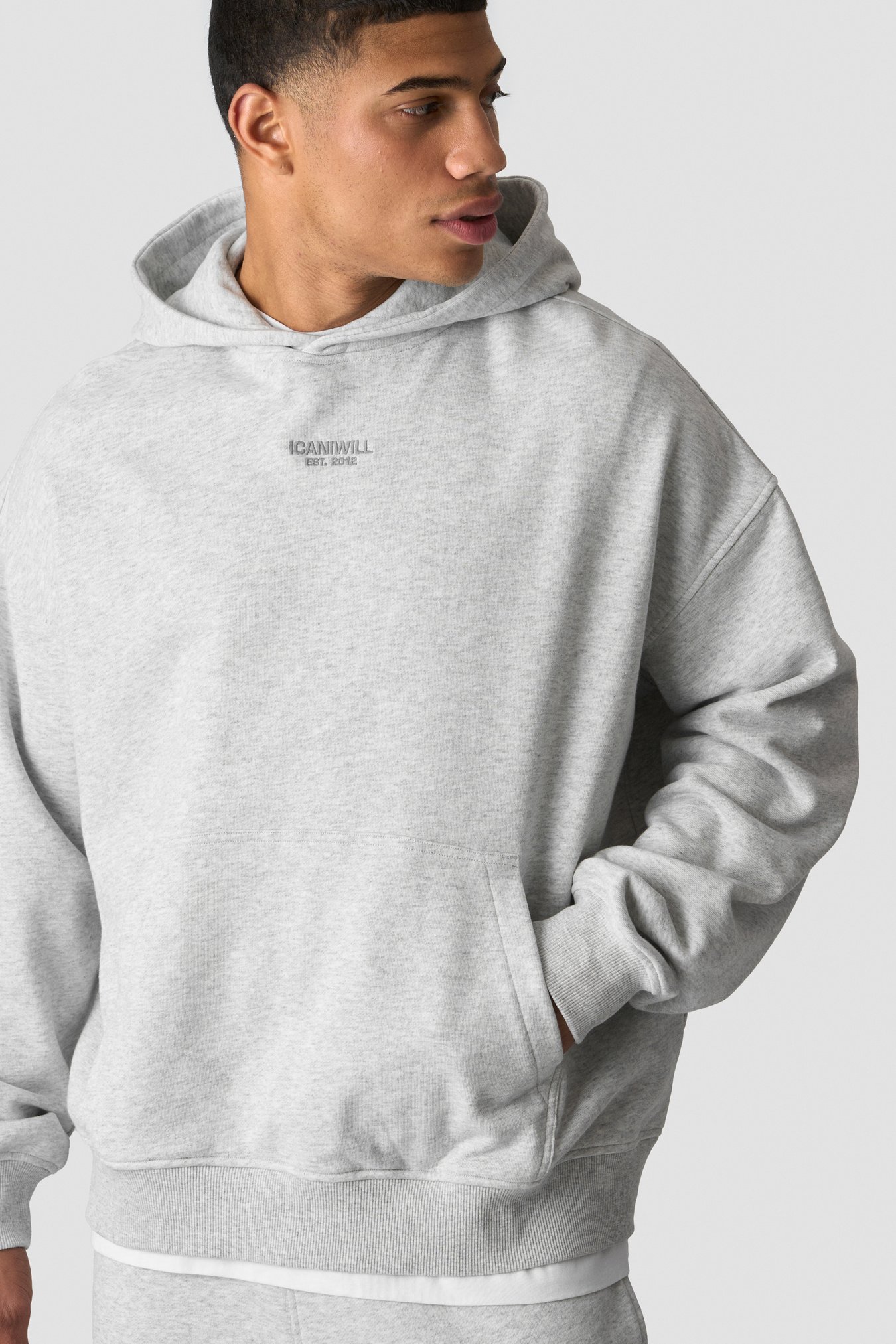 Essence Hoodie Light Grey Melange - image 3