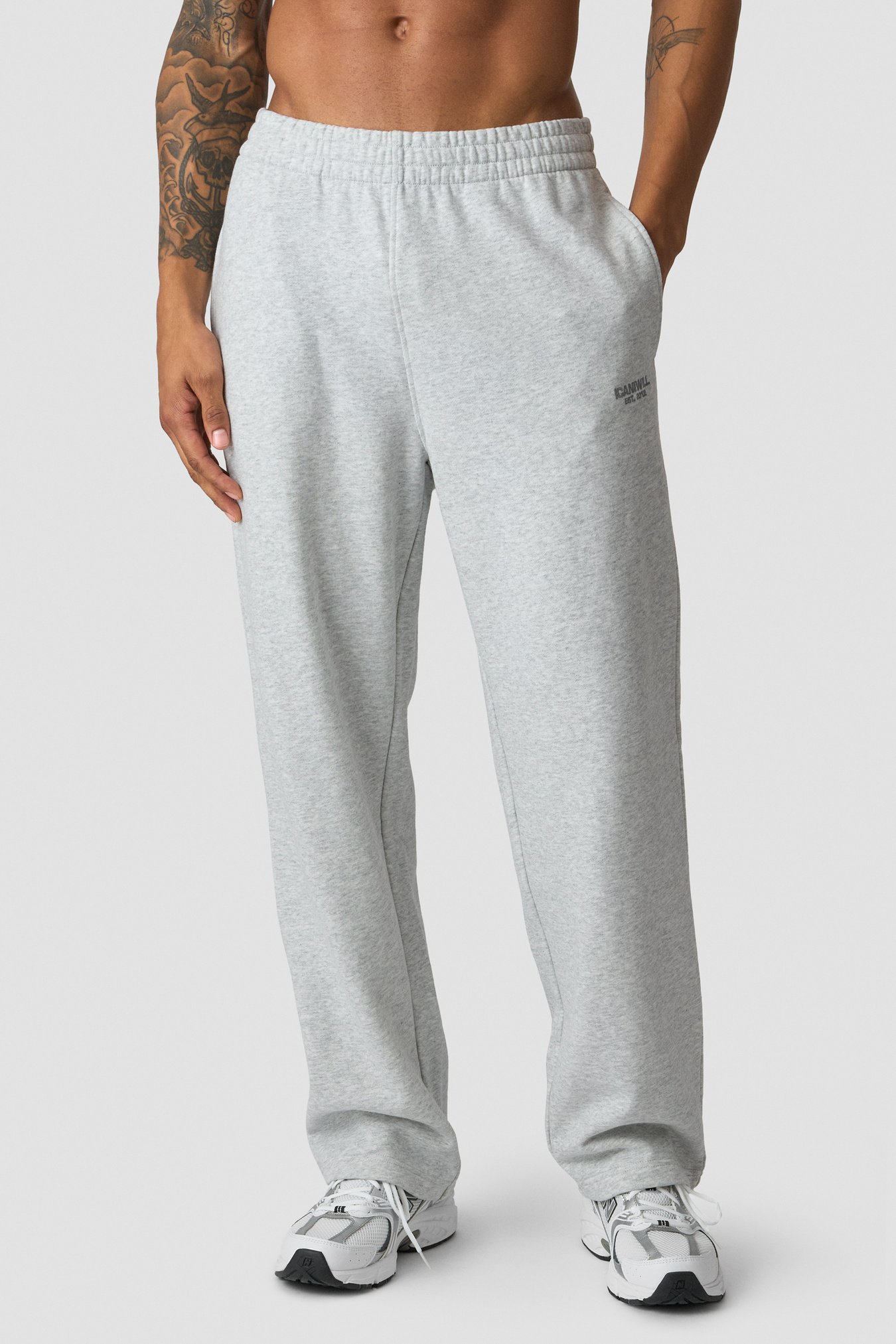 Essence Sweat Pants Light Grey Melange - bilde 2