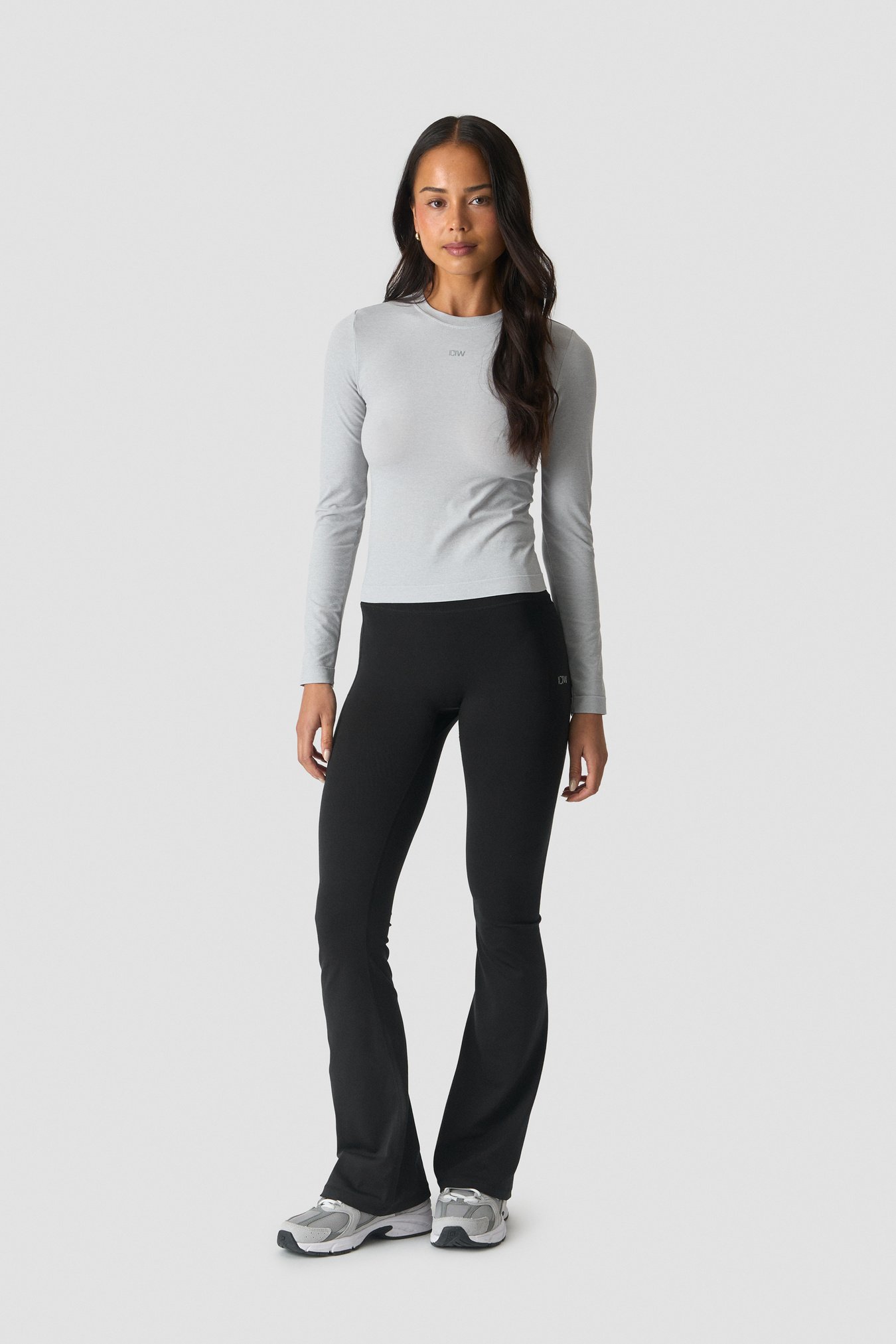 Essence Seamless Long Sleeve Light Grey Melange - image 4