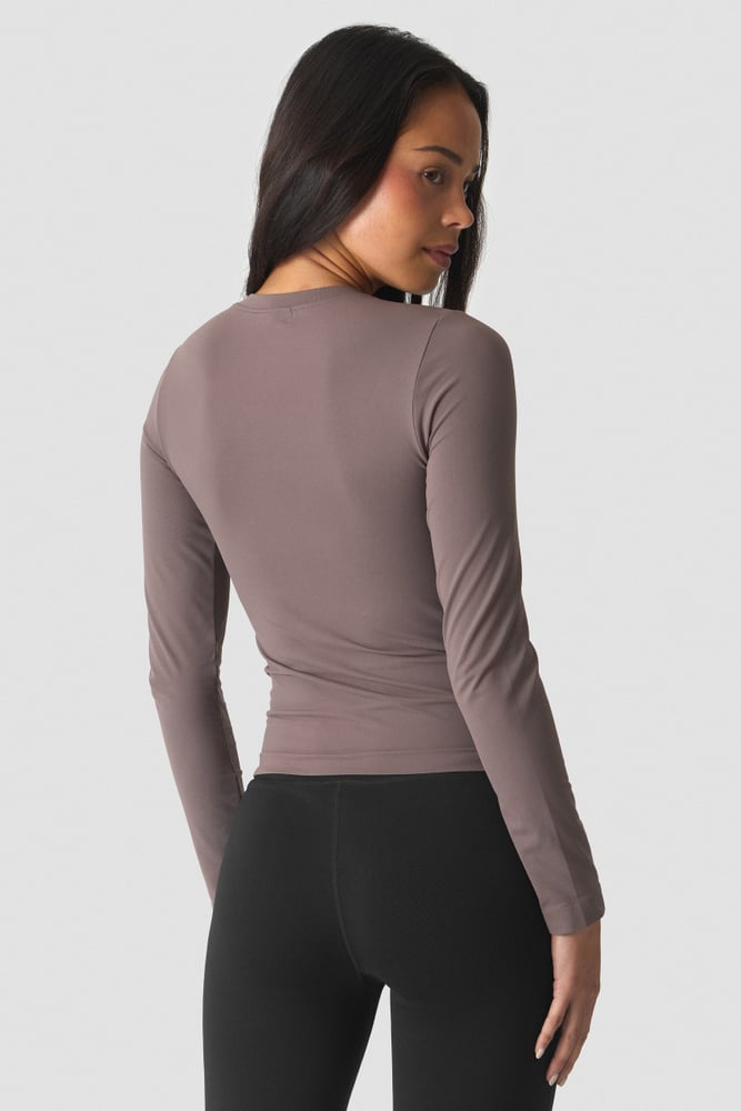 Essence Seamless Long Sleeve Dusty Brown