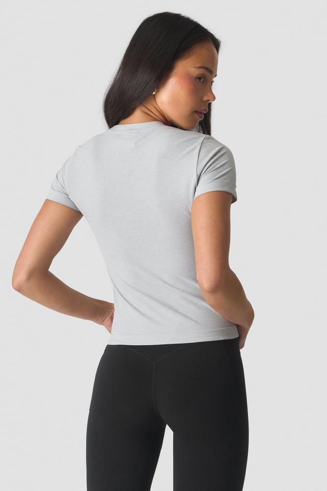 Essence Seamless Tee Light Grey Melange