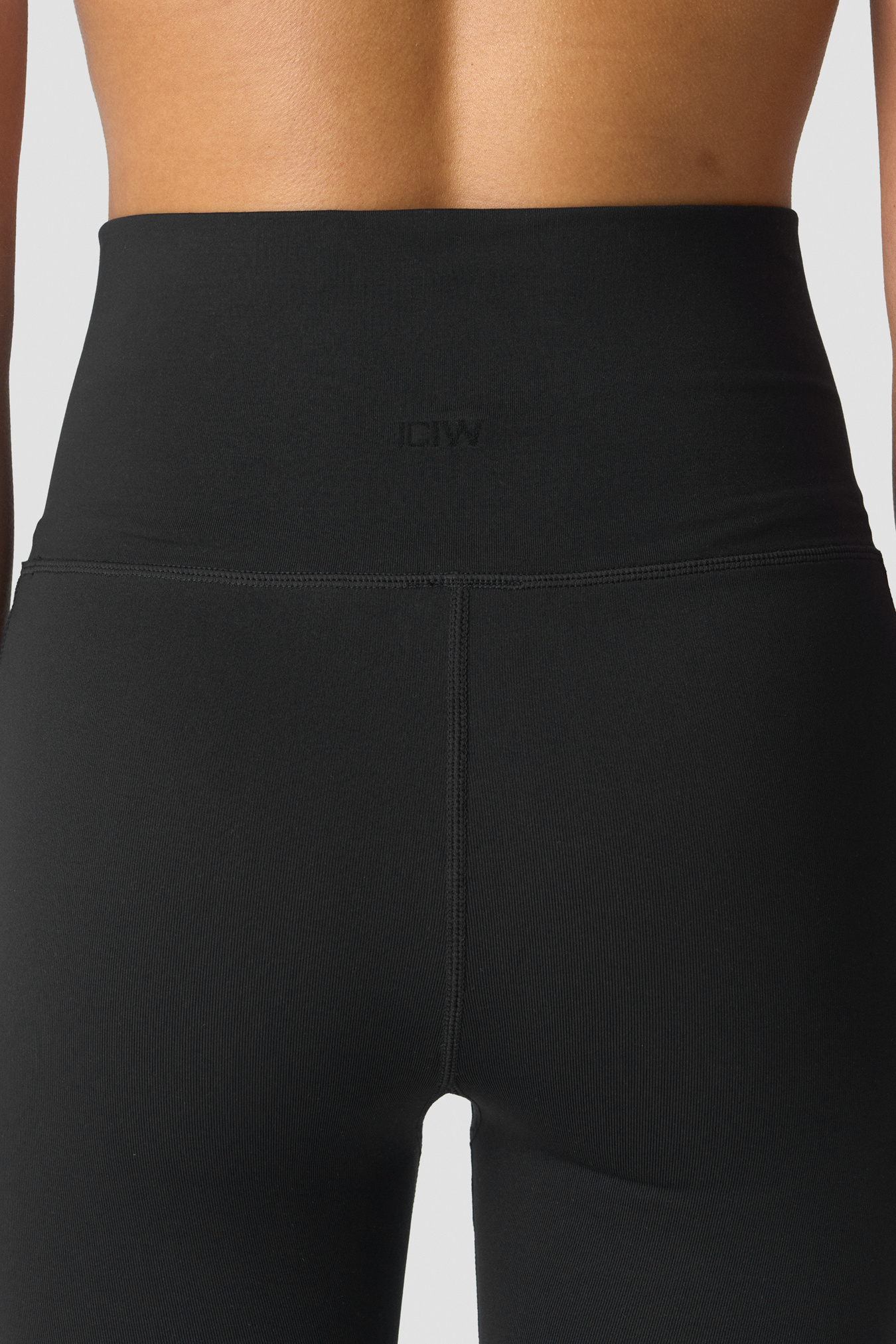 Essence Seamless Fold Over Flared Pants W Black - image 5