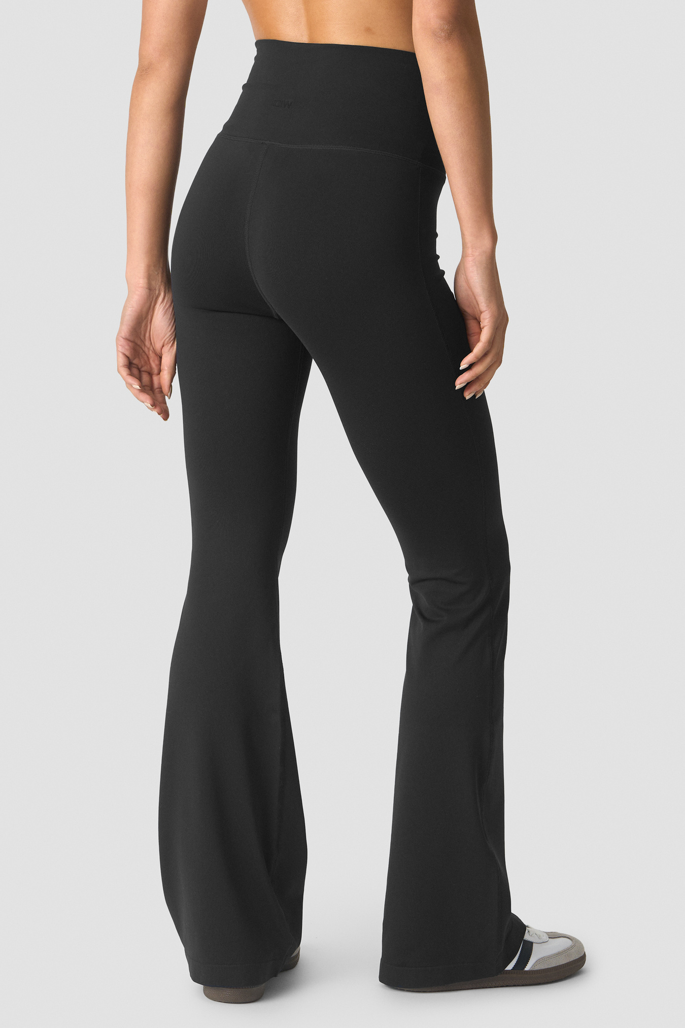Essence Seamless Fold Over Flared Pants W Black - image 4