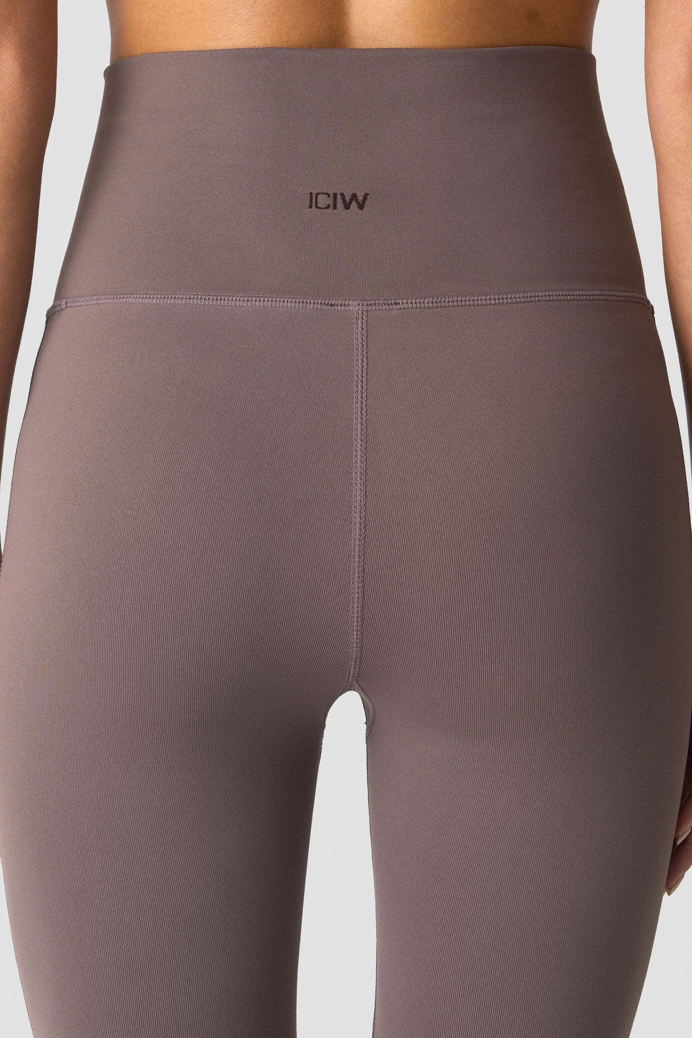 Essence Seamless Fold Over Flared Pants W Dusty Brown - image 6