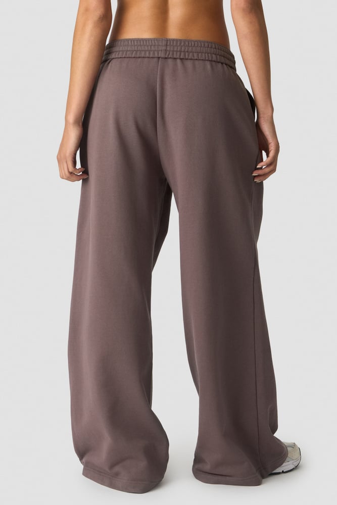 Essence Mid Waist Pants Dusty Brown