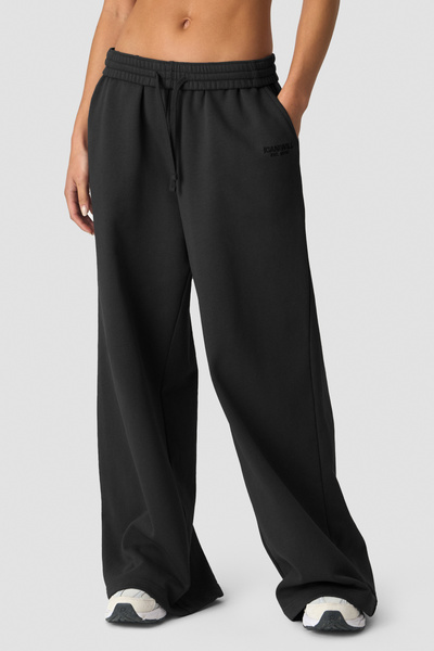 Essence Mid Waist Pants Black - undefined