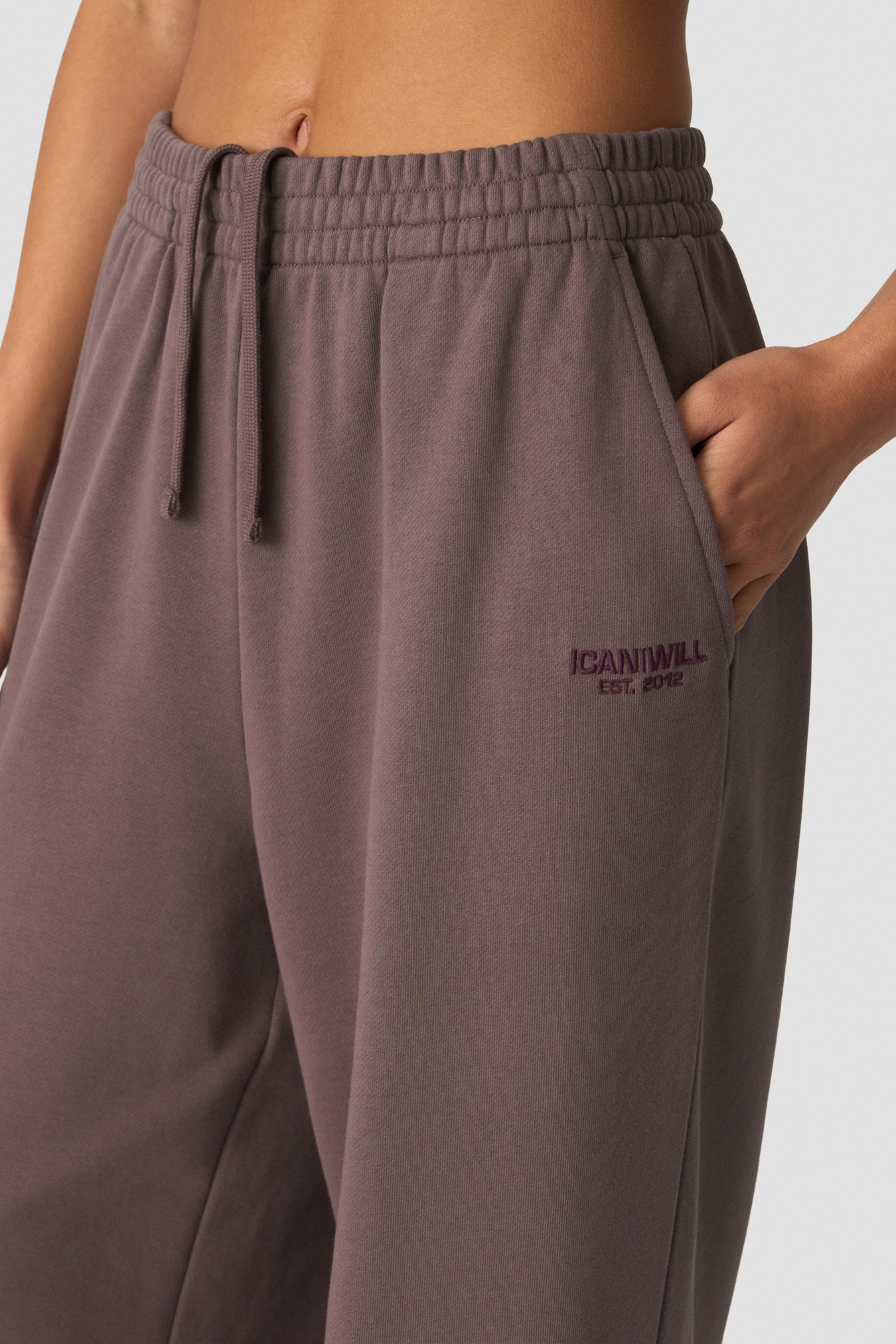 Essence Mid Waist Pants Dusty Brown - image 5
