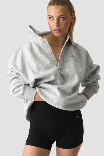 Everyday Rugby Sweatshirt Light Grey Melange - undefined