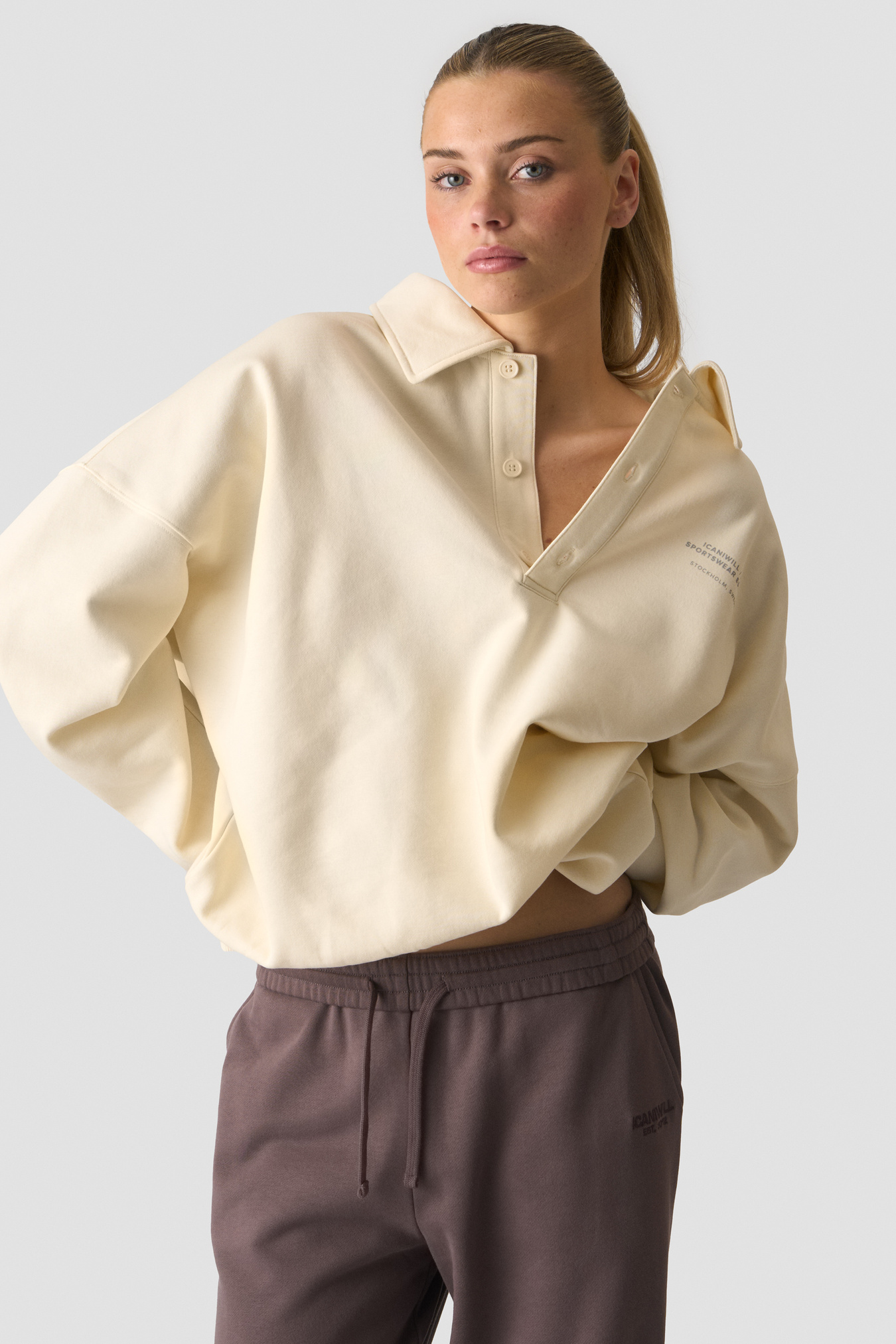 Everyday Rugby Sweatshirt Cream - afbeelding 0