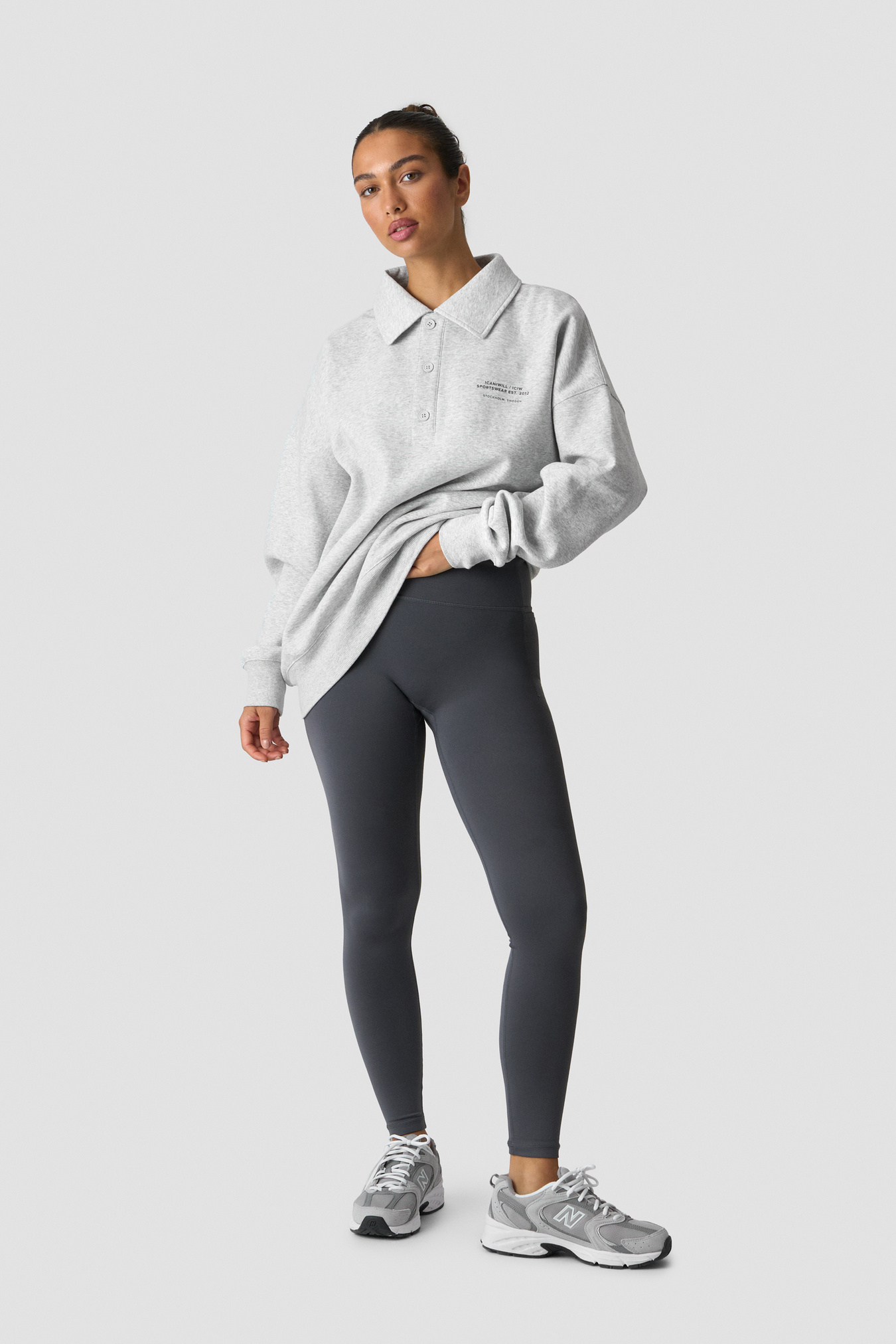 Everyday Rugby Sweatshirt Light Grey Melange - image 6