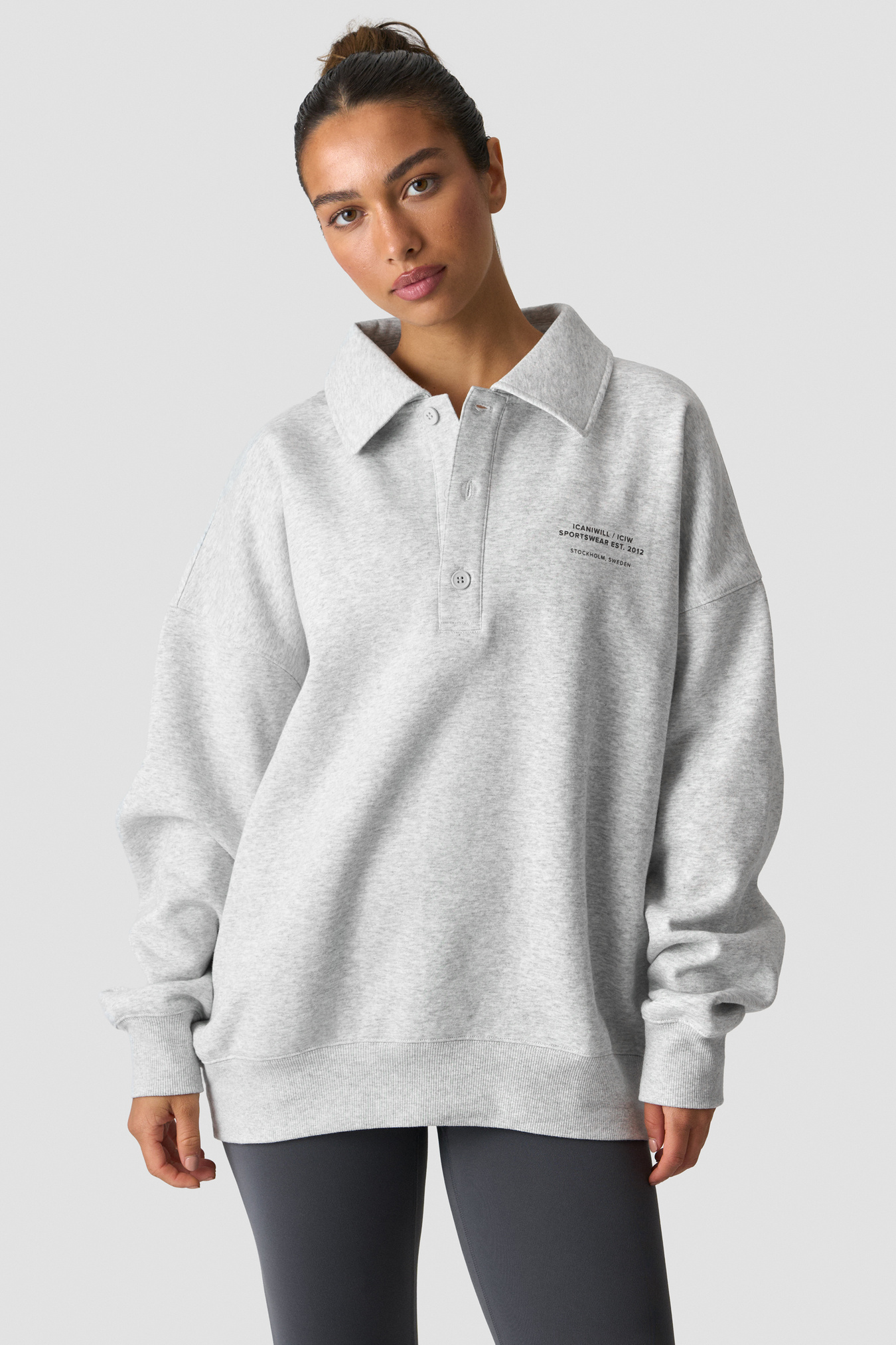 Everyday Rugby Sweatshirt Light Grey Melange - image 3