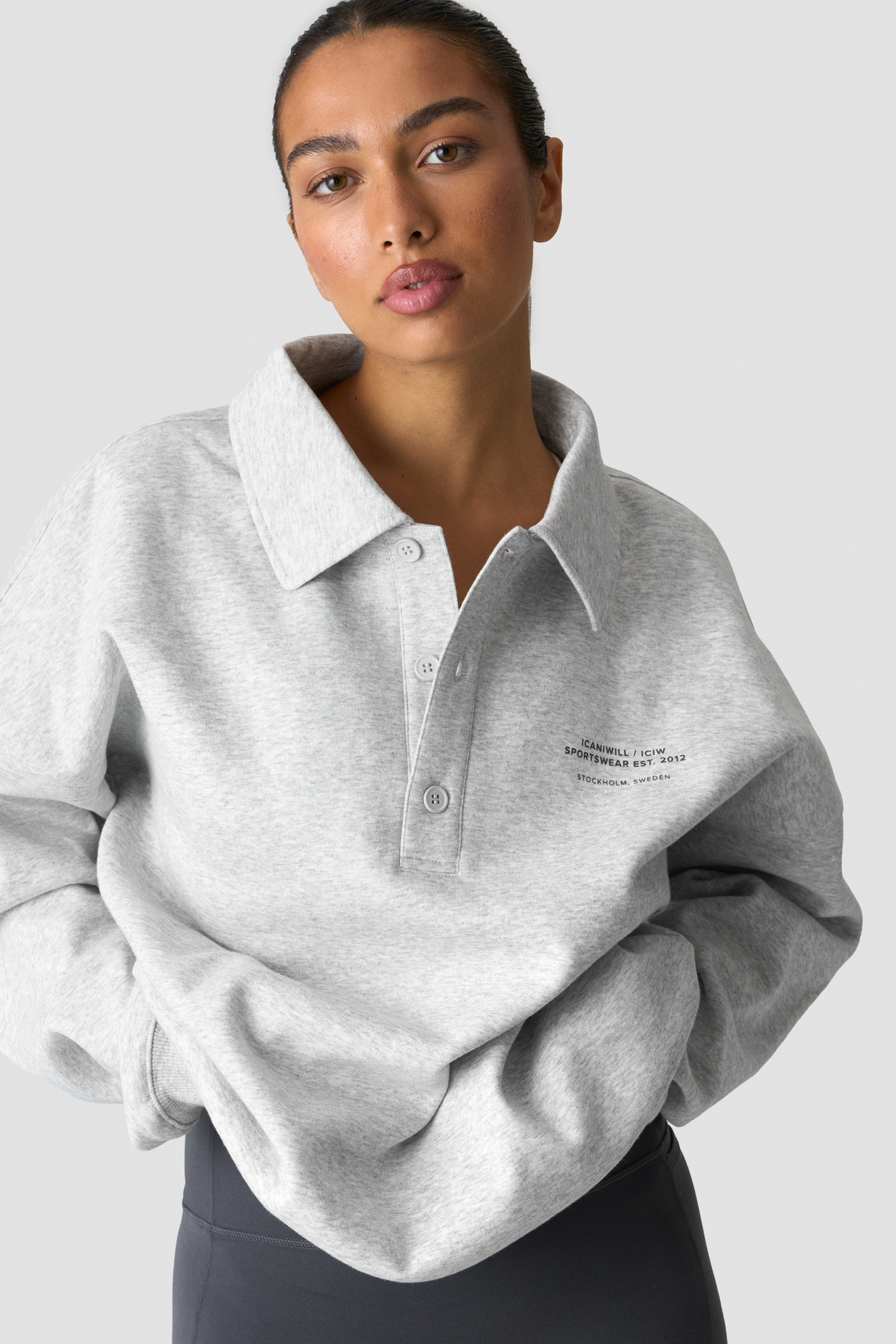 Everyday Rugby Sweatshirt Light Grey Melange - image 2