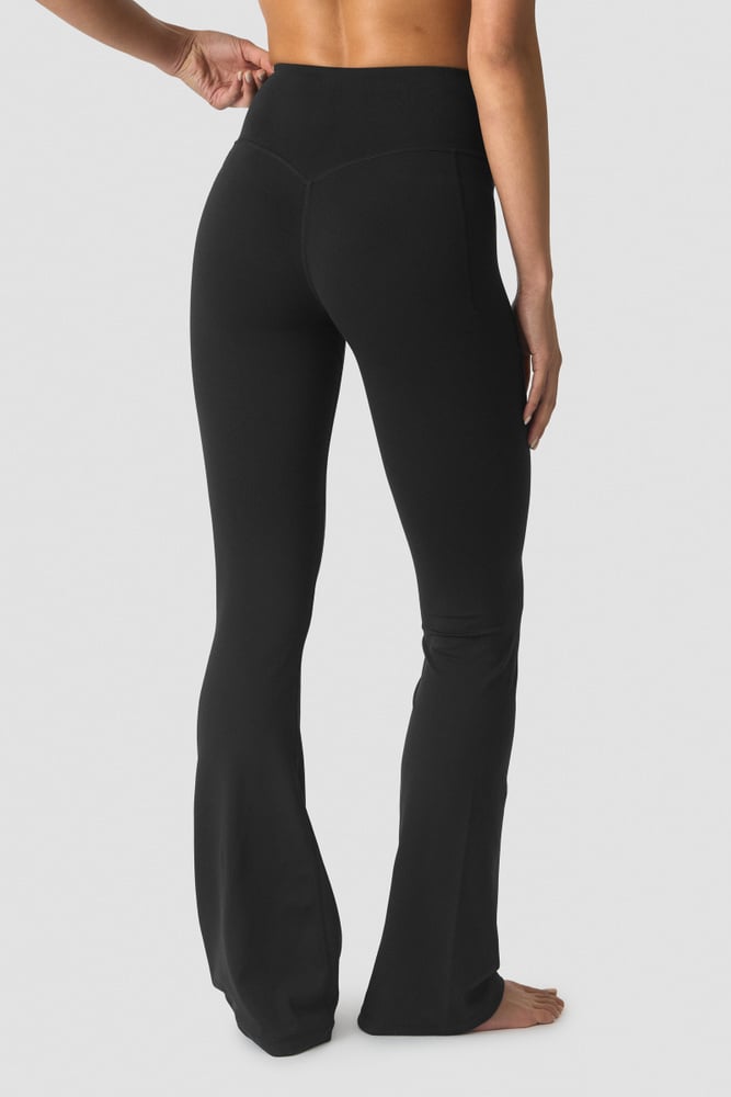Luxe Flared Tights Black