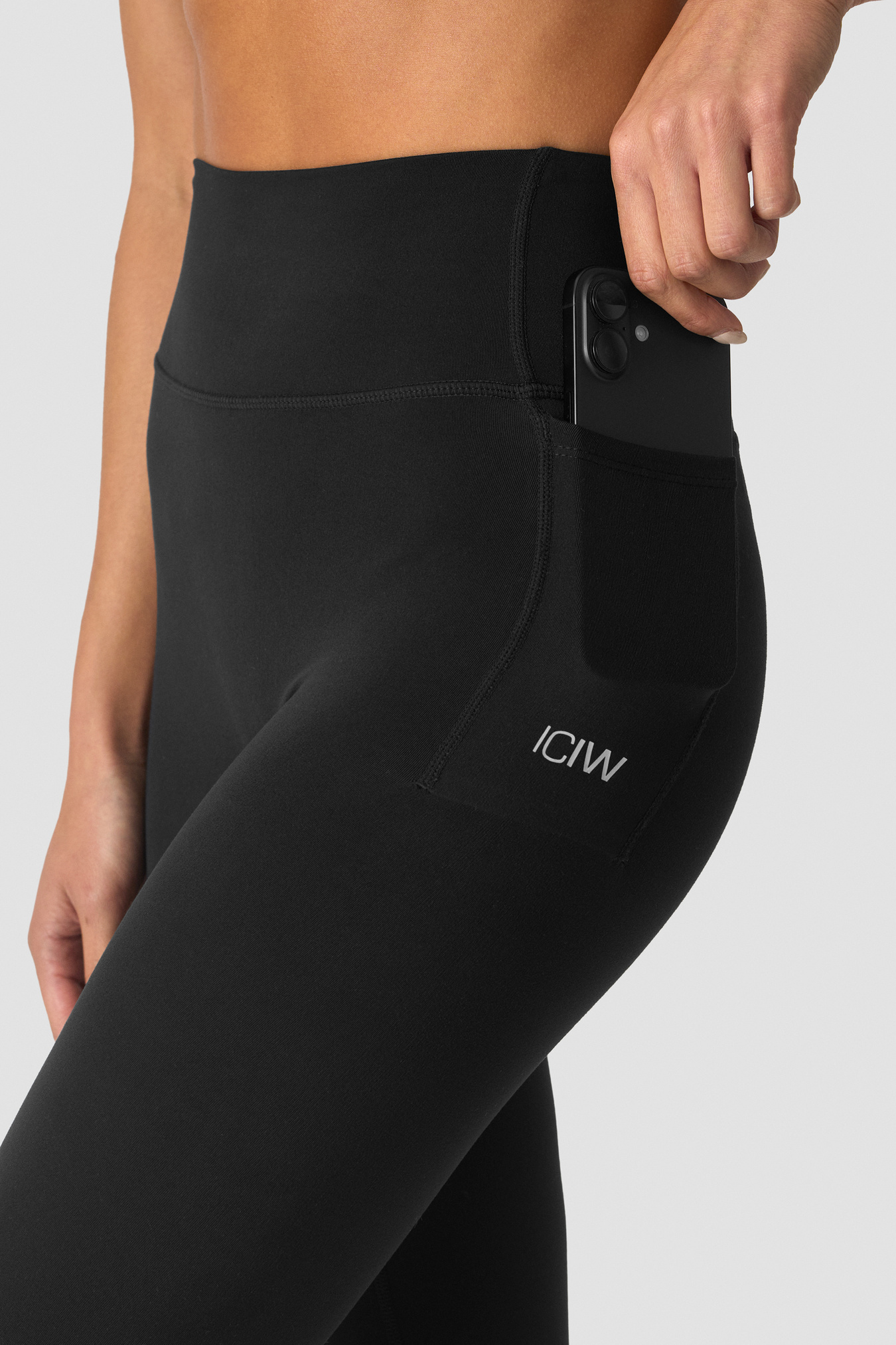 Luxe Flared Tights Black - kuva 2