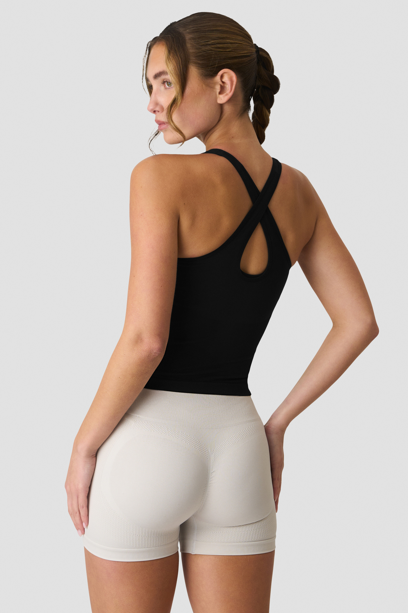 Sculpt Seamless V-neck Tank Black - bilde 2