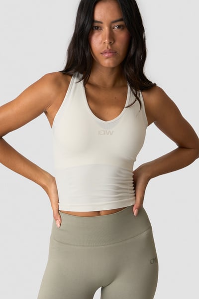 
                    Sculpt Seamless V-neck Tank Ivory
                    
                  