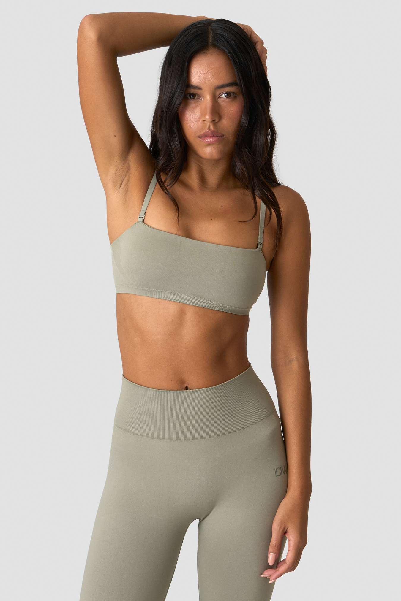 Sculpt Seamless Bandeau Light Khaki Green - bild 1