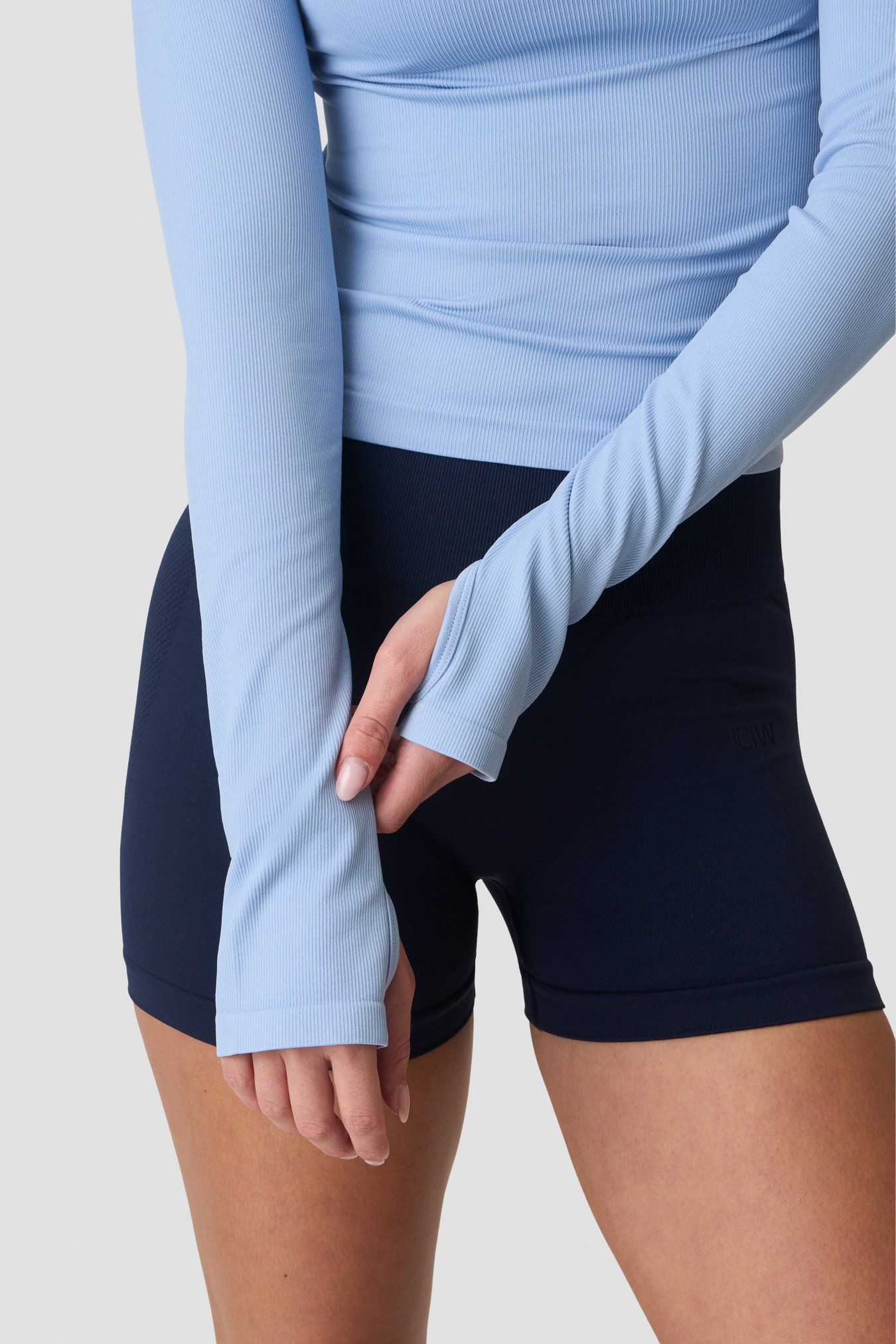 Sculpt Seamless Ribbed LS Banner Blue - bilde 4