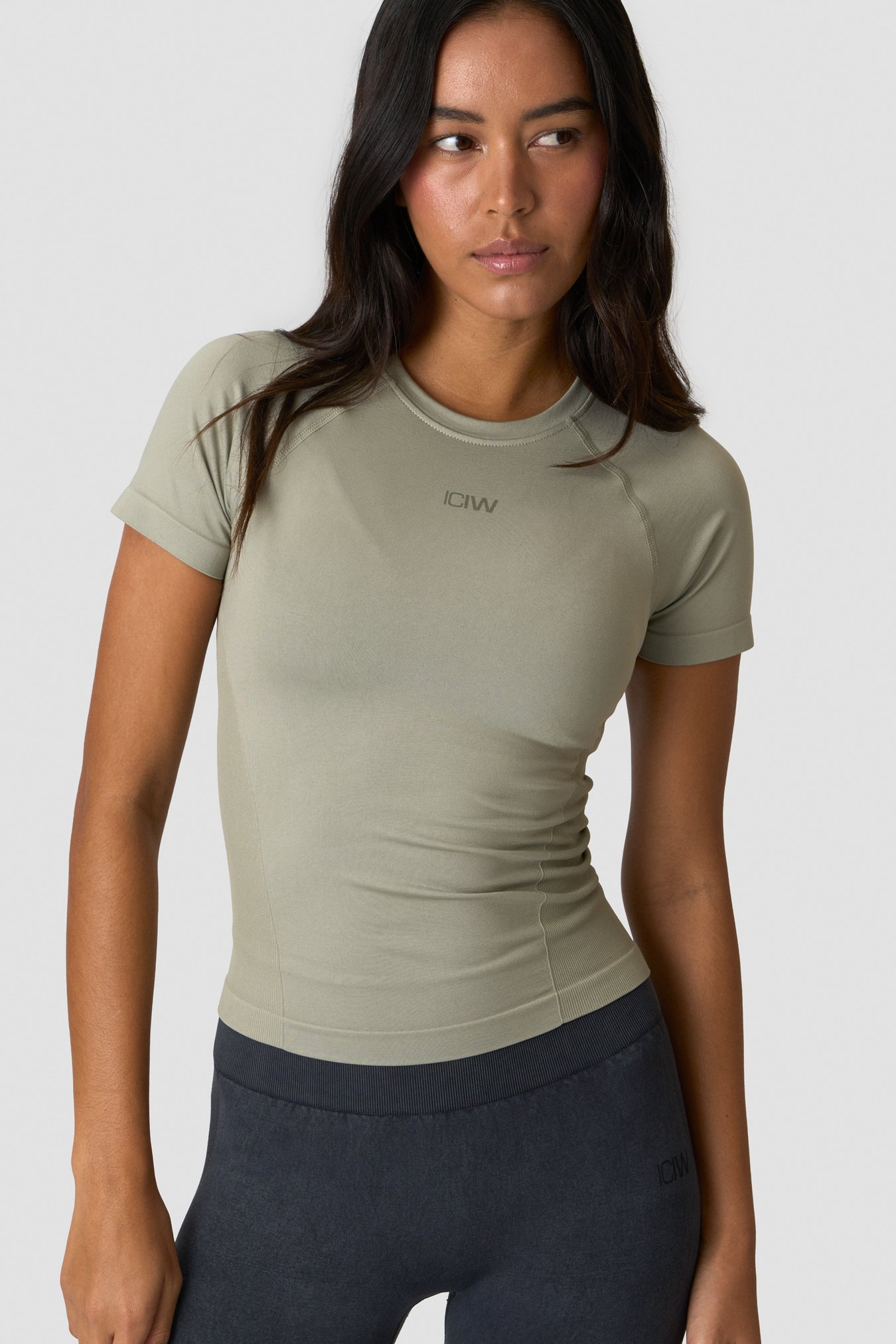 Sculpt Seamless T-shirt  Light Khaki Green - bild 0
