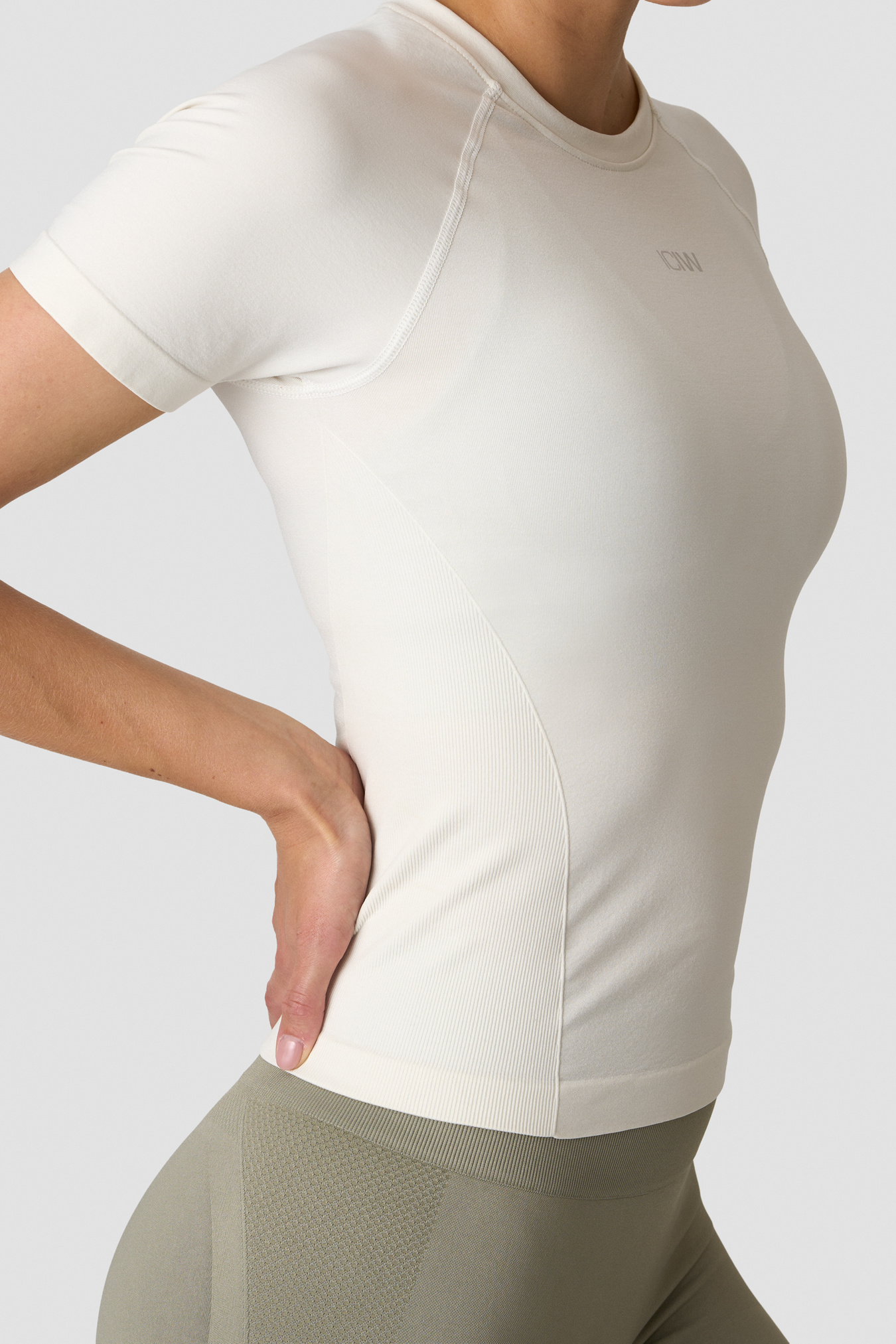 Sculpt Seamless T-shirt  Ivory - bild 3