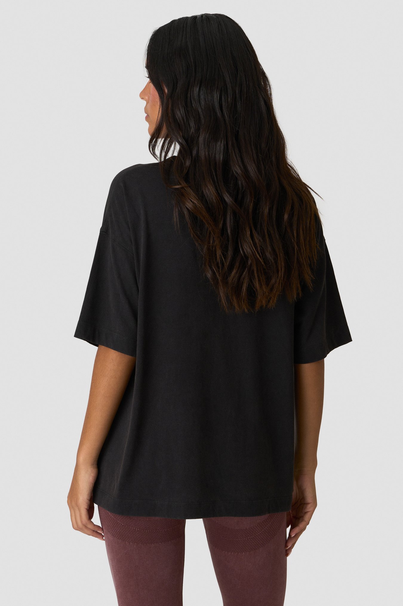 Essence Oversized T-shirt Print Stone Wash Black - afbeelding 1