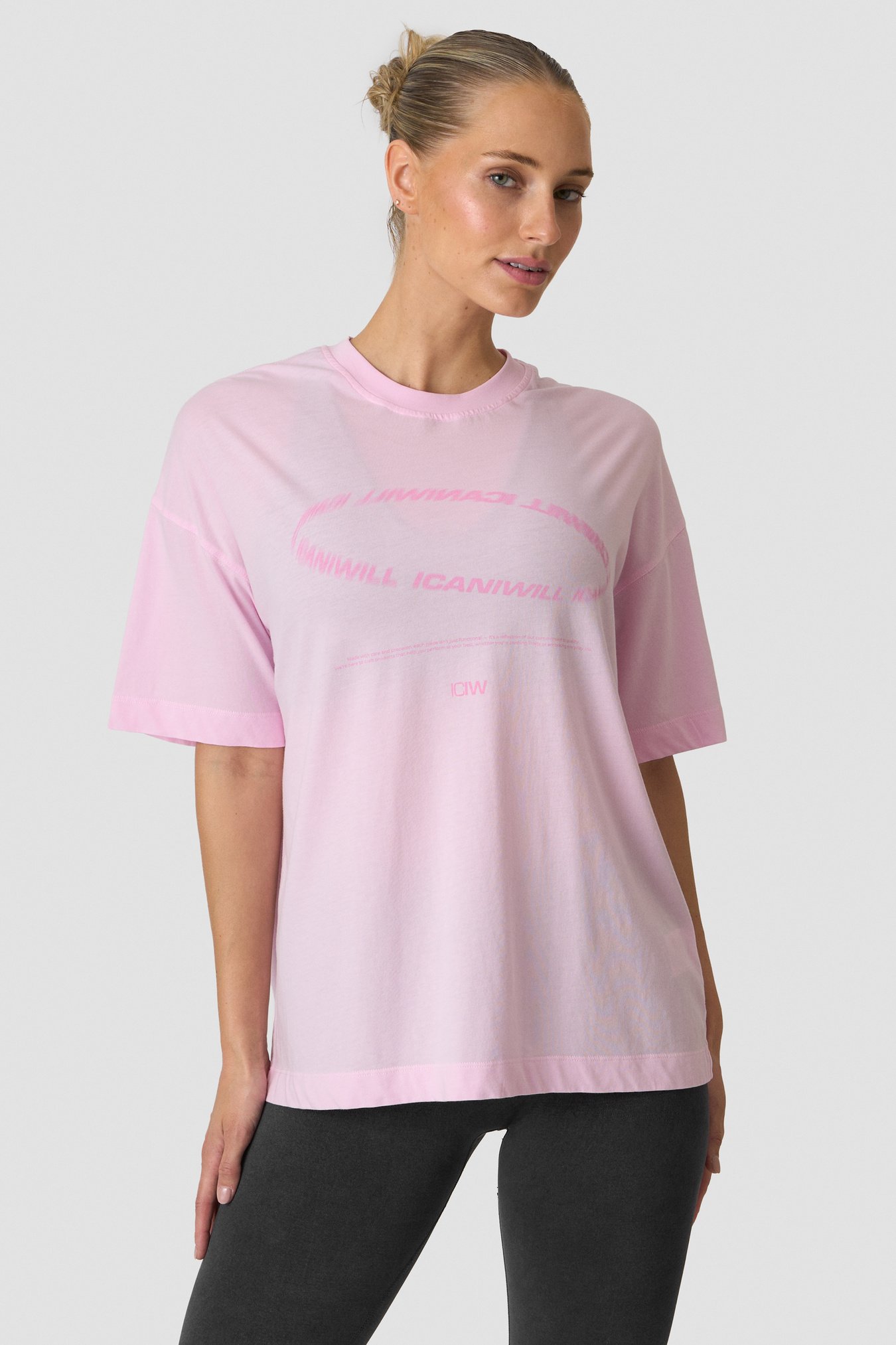 Essence Oversized T-shirt Print Bubblegum Pink - image 2