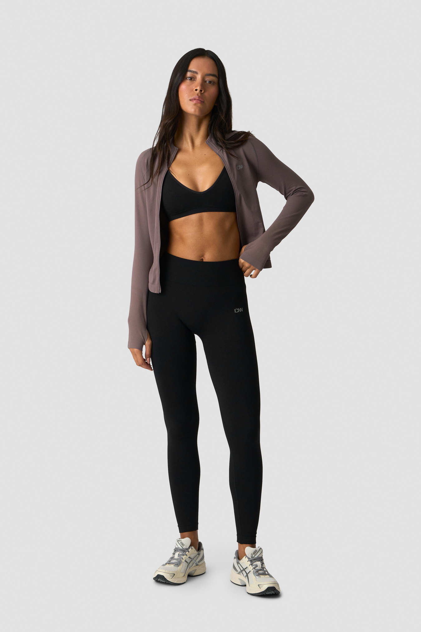 Define Seamless Zip Long sleeve Dusty Brown - image 5