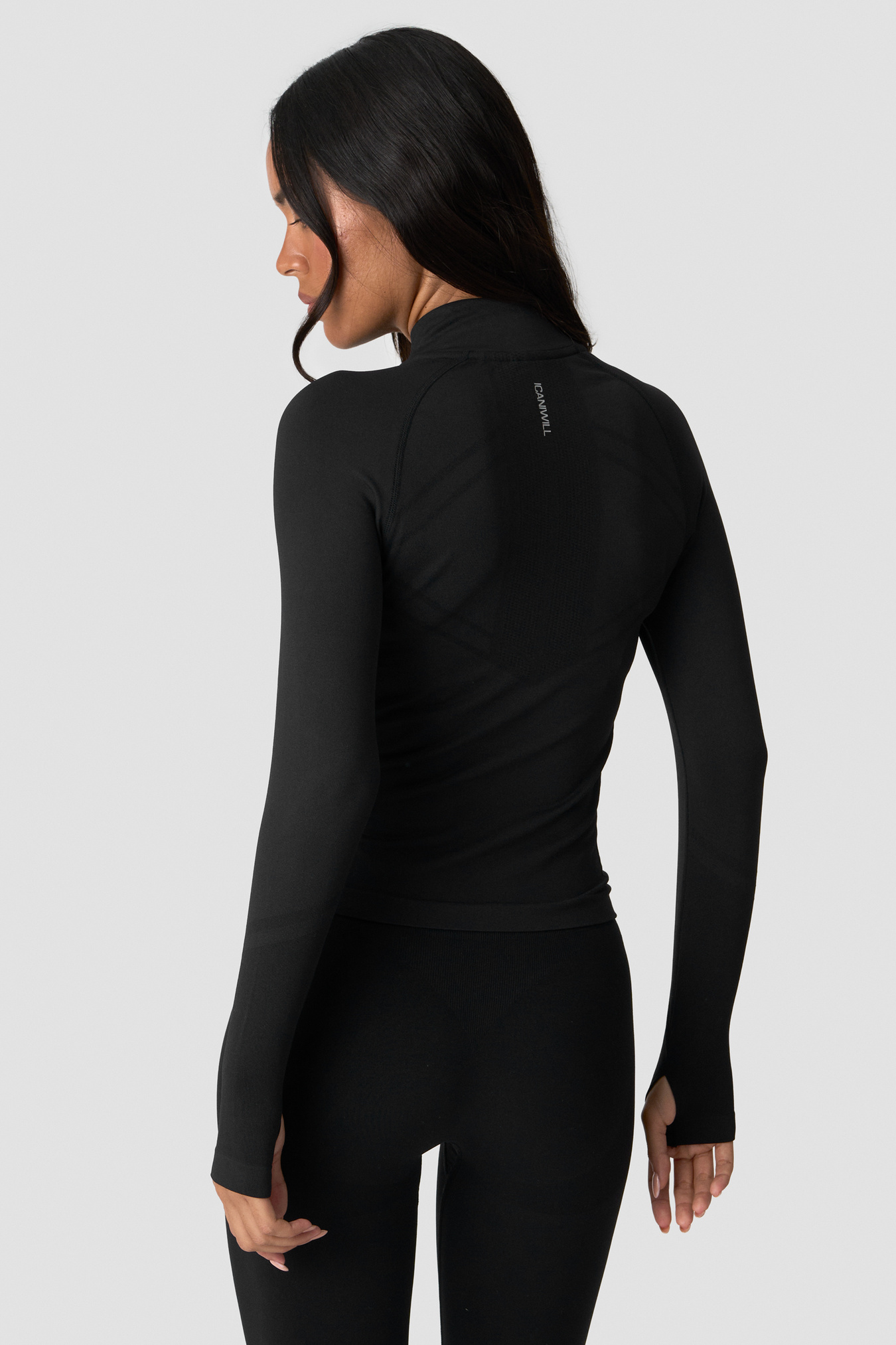 Define Seamless Zip Long sleeve Black - image 2