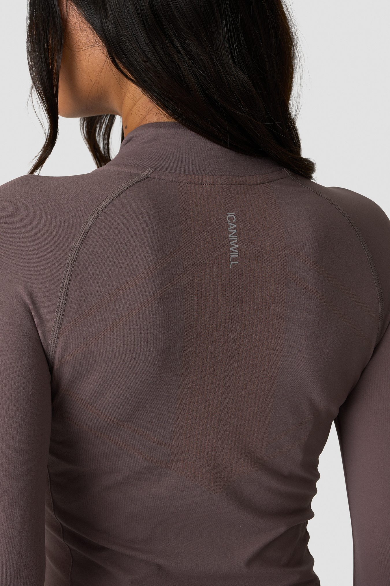 Define Seamless Zip Long sleeve Dusty Brown - image 4